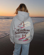 "Endless Summer" Oversized Lux Hoodie in Dark Heather