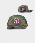 New Era New York Yankees "Camo Twist" 9FORTY A-Frame Snapback Camo Pink