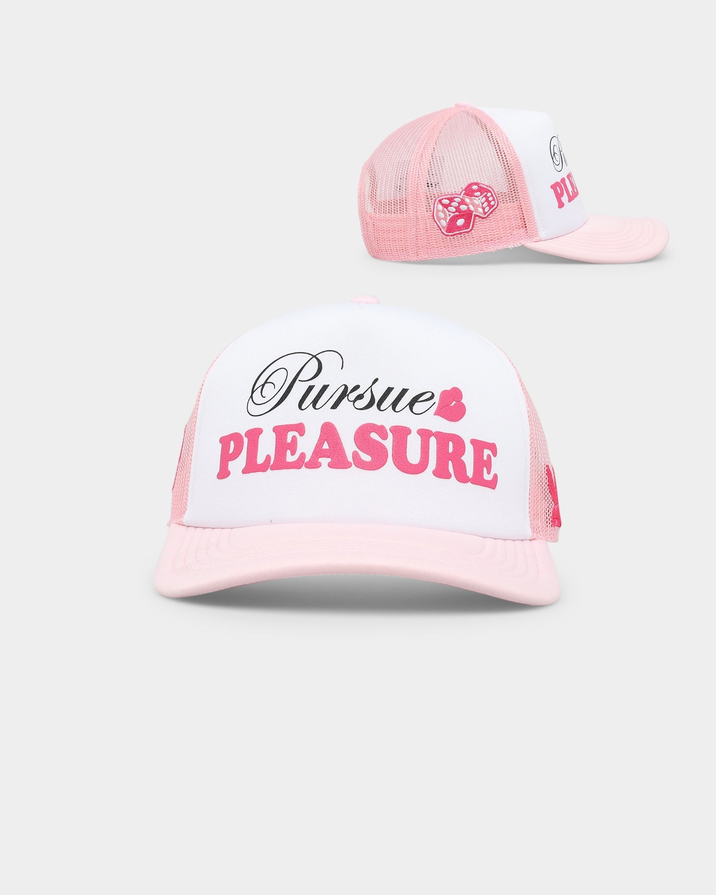 Playboy By CK Pursue Trucker Snapback  Pink/White