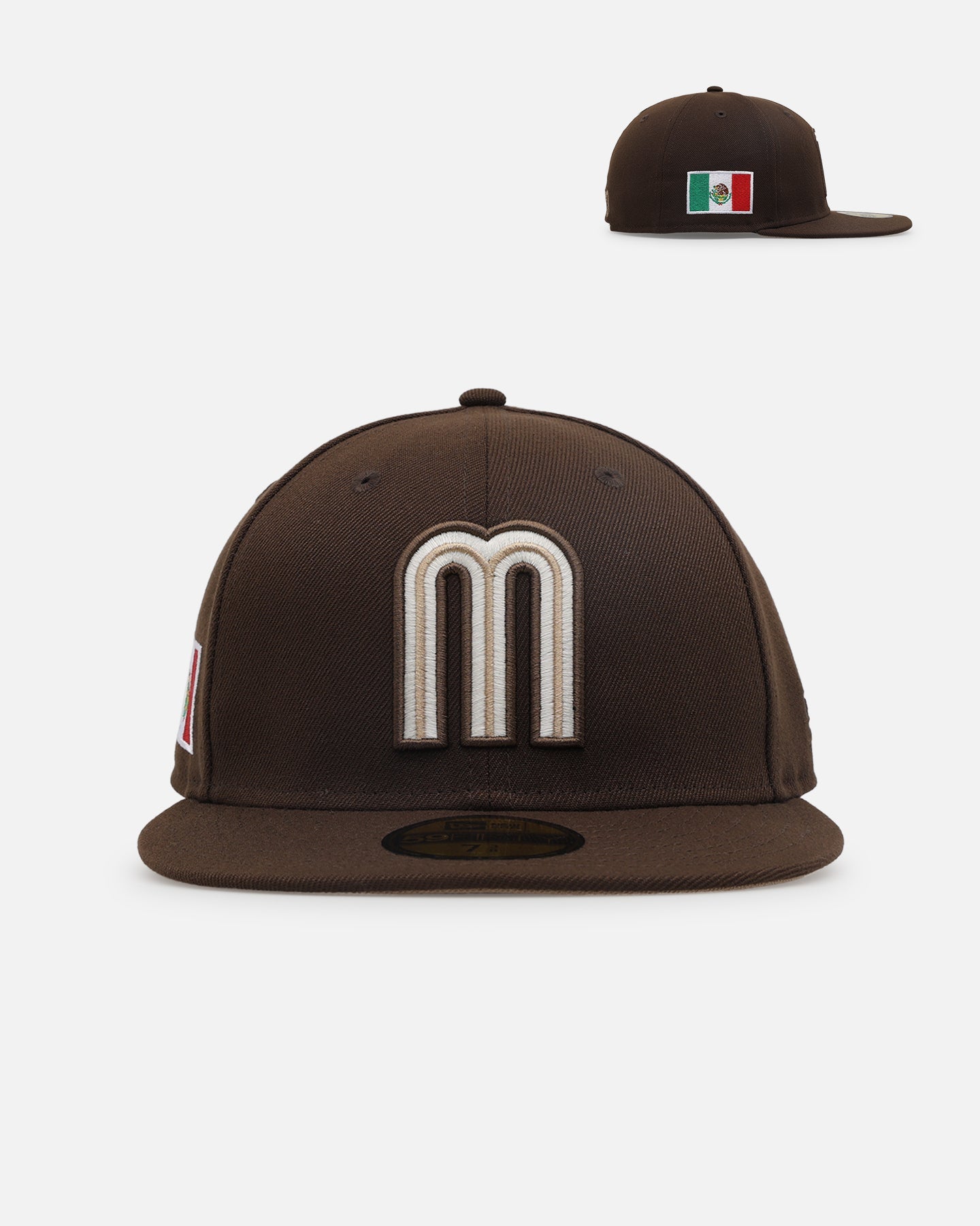 New Era Mexico National Baseball Team 'Mexico 59FIFTY' 59FIFTY Fitted Walnut Camel