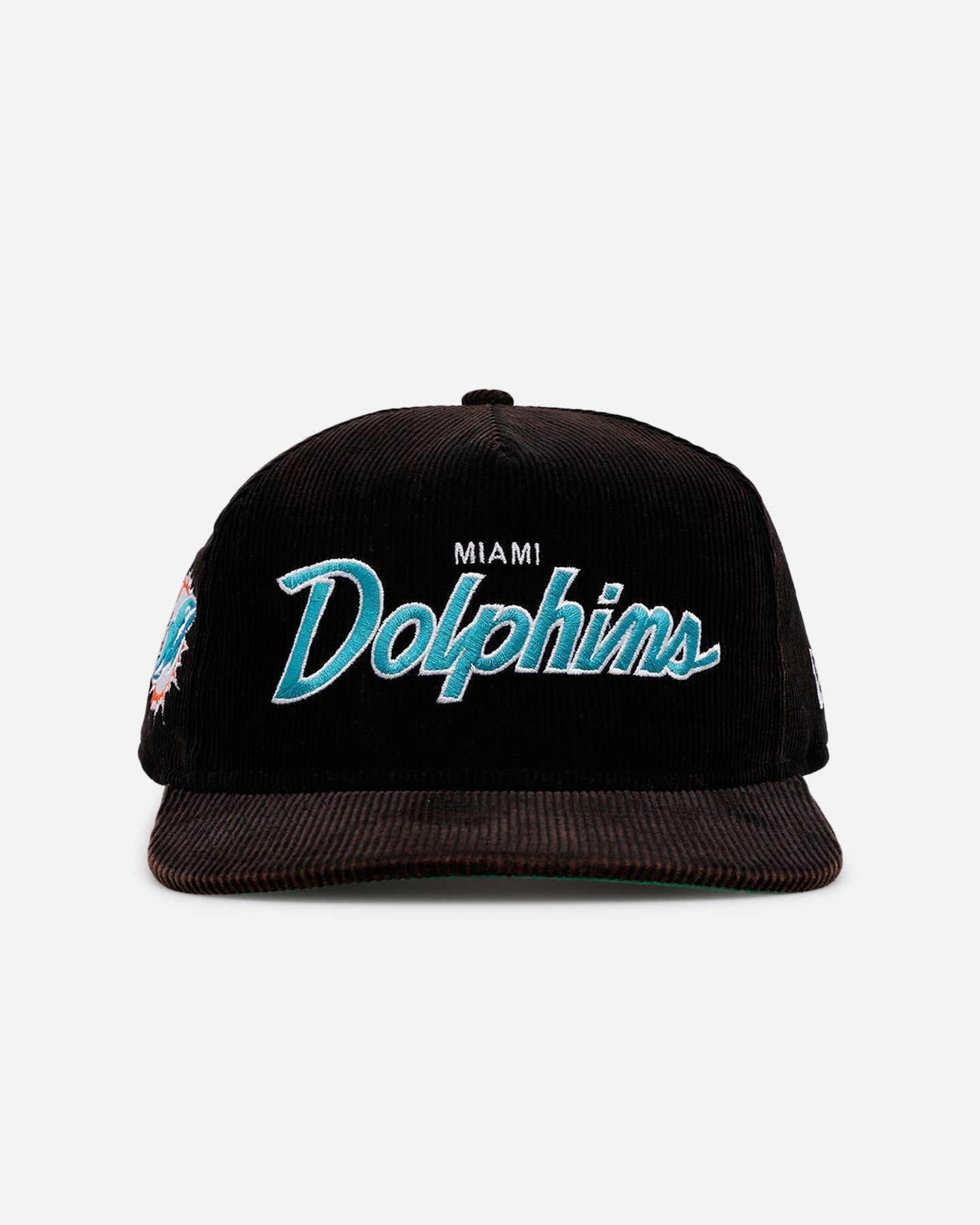 New Era Miami Dolphins 'Washed Black NFL Golfer' Corduroy Golfer Snapback Washed Black