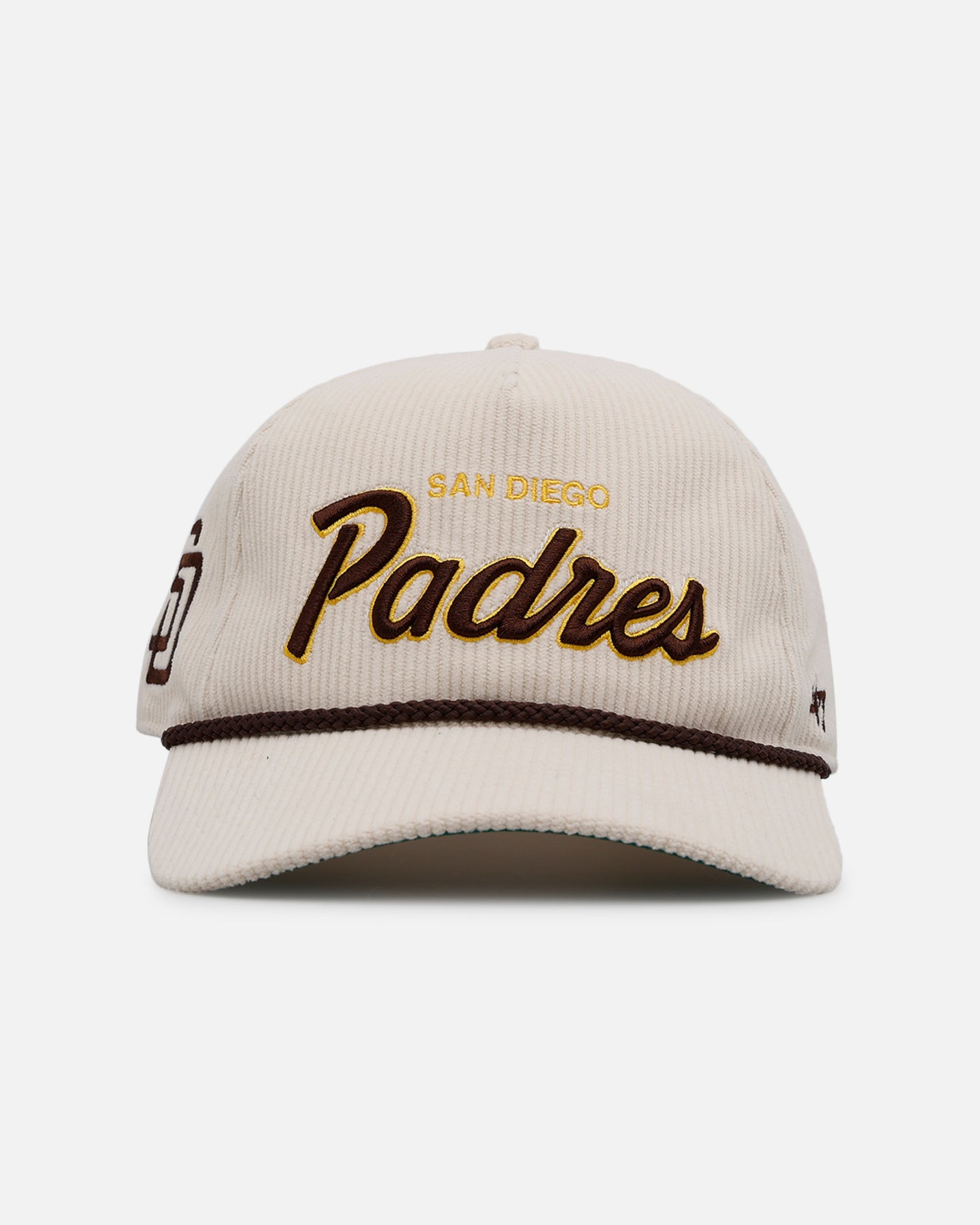 47 Brand San Diego Padres 'Natural Script' Premium Hitch Corduroy Snapback Natural