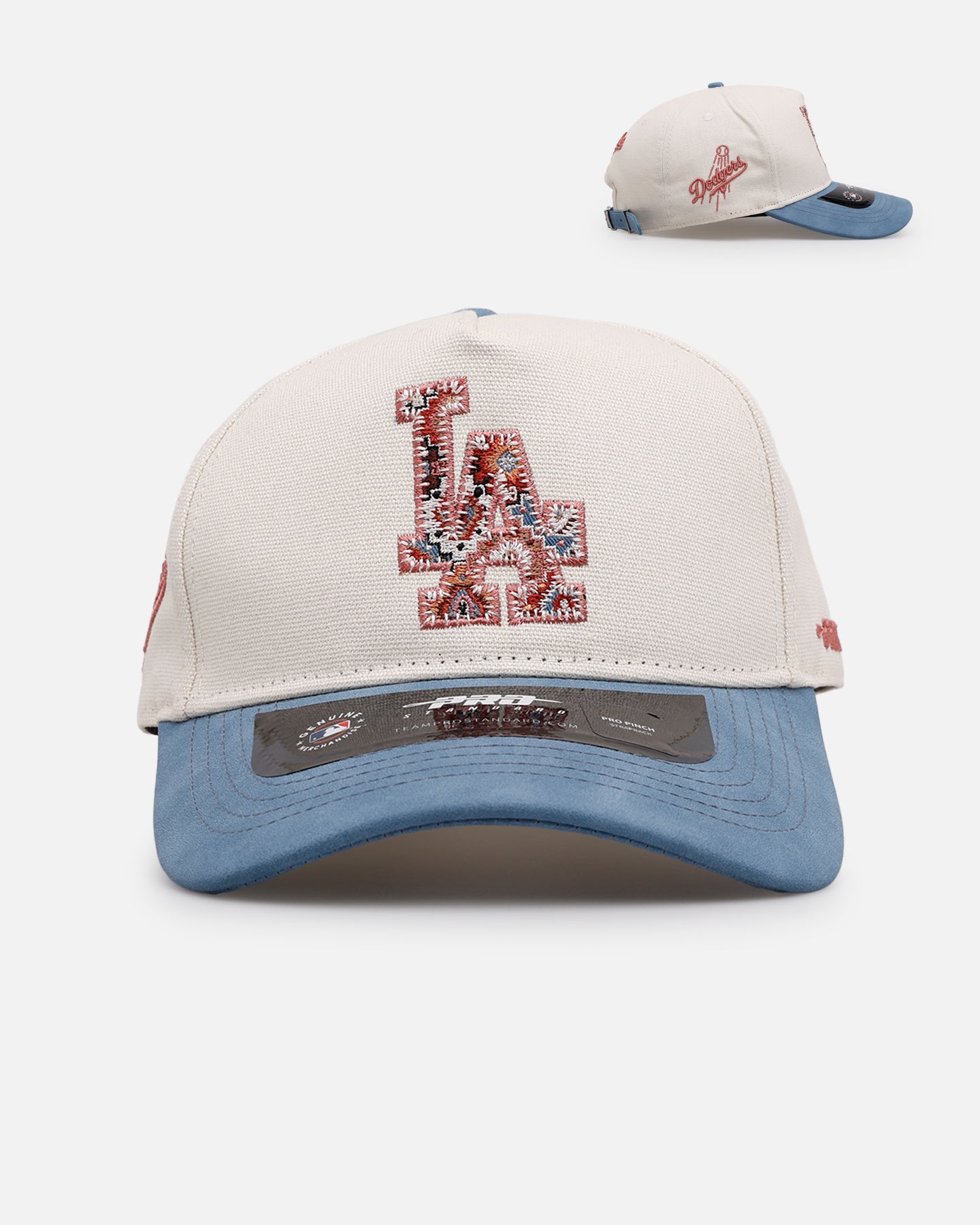 Pro Standard Los Angeles Dodgers 'Dodgers Tapestry' Pinch Front Strapback Natural