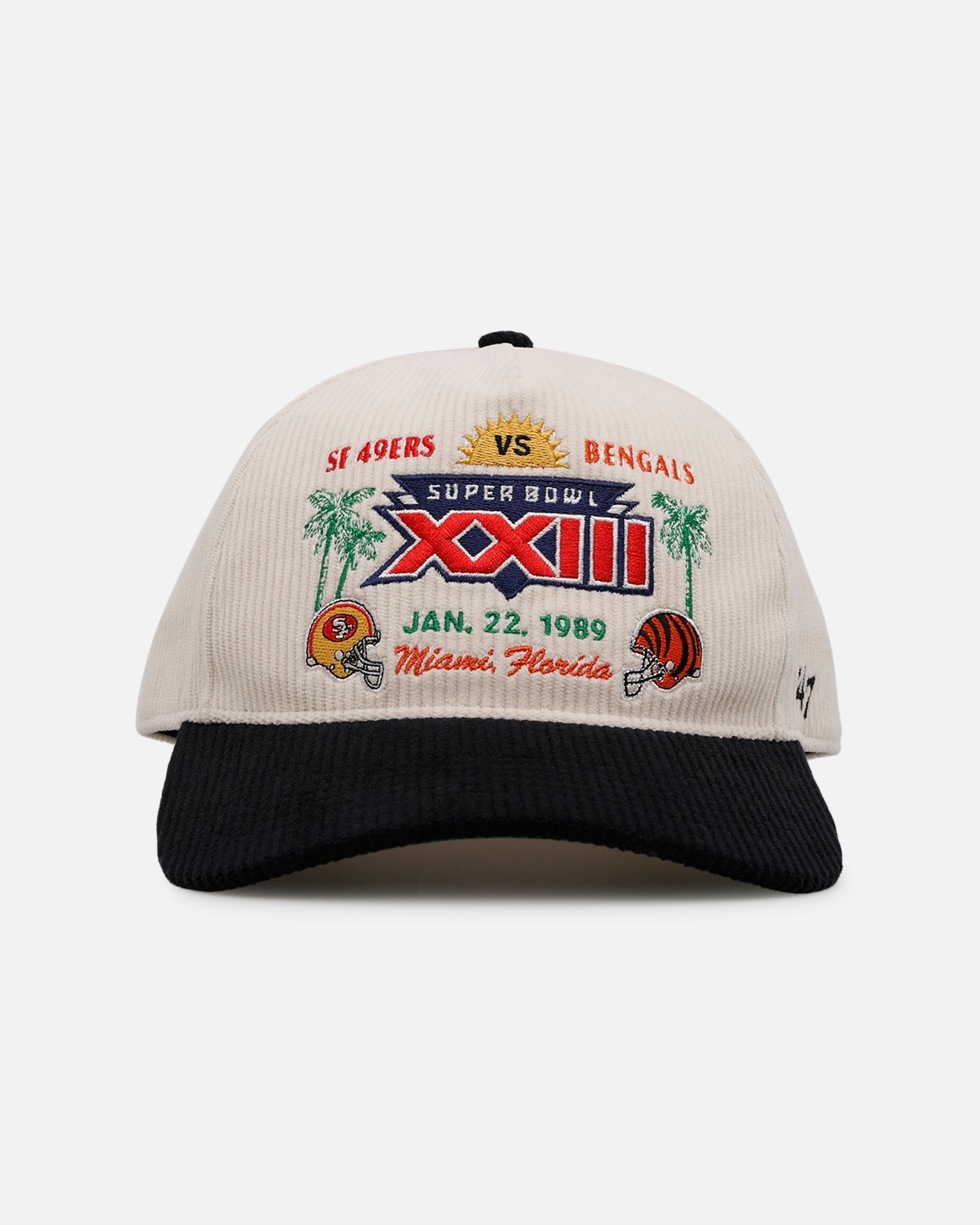 47 Brand Super Bowl XXIII 'Vintage Super Bowl' 47 Hitch Corduroy Snapback Natural/Black