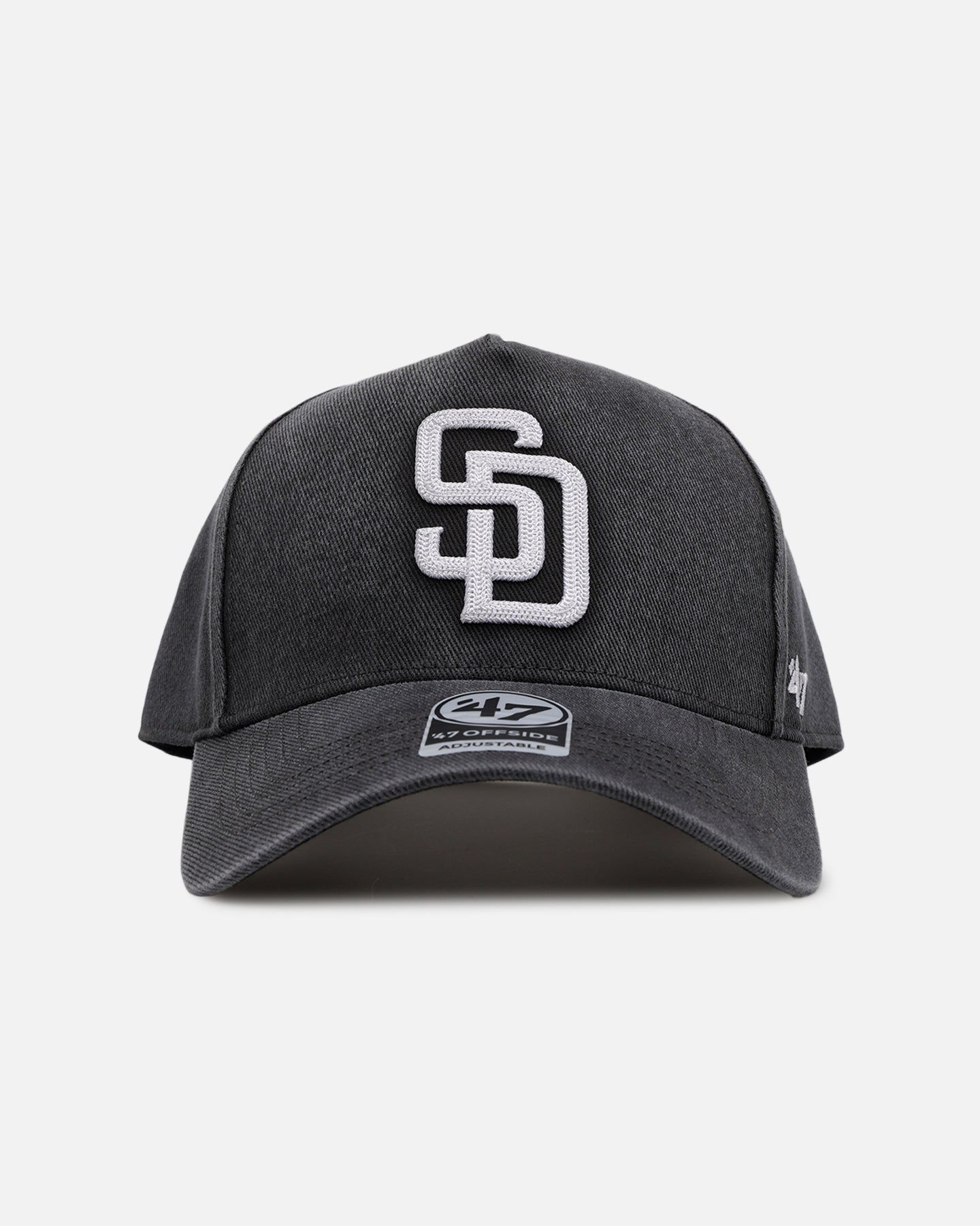 47 Brand San Diego Padres 'Washed Black' Offside DT Snapback Washed Black