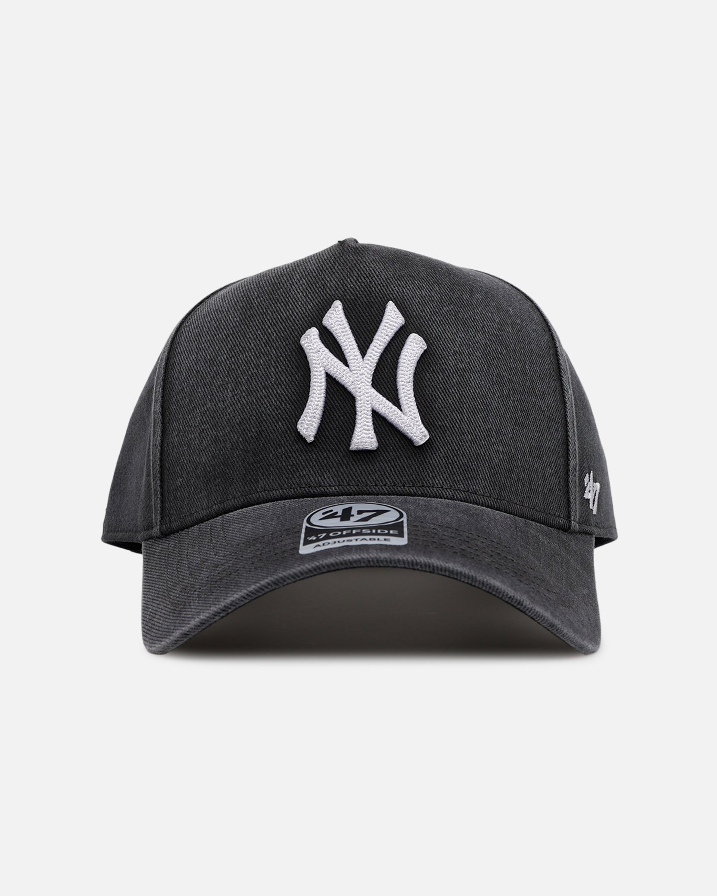 47 Brand New York Yankees 'Washed Black' Offside DT Snapback Washed Black