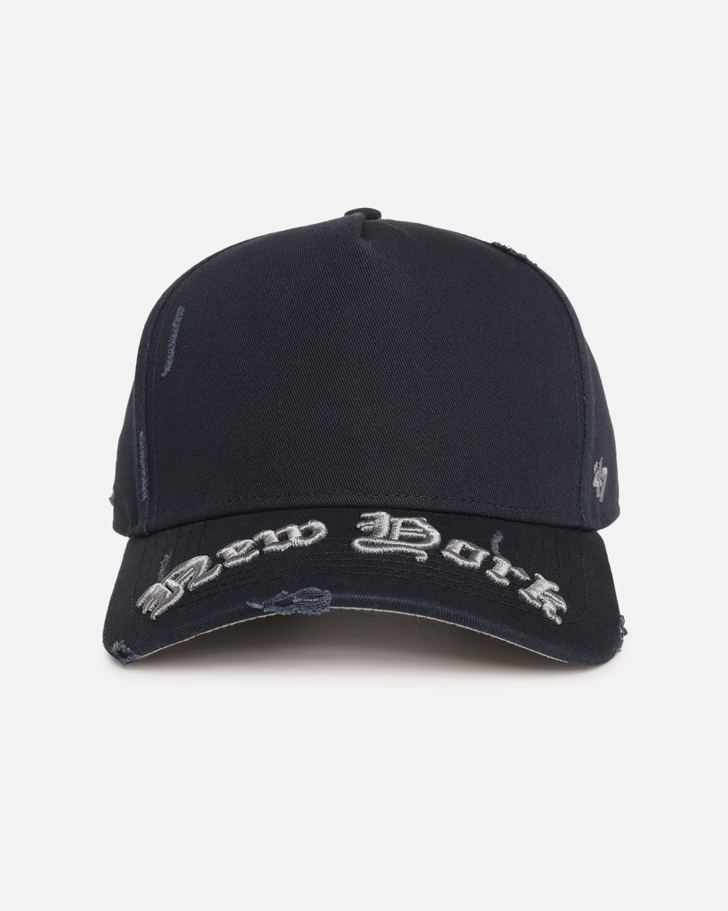 47 Brand New York Yankees 'Destruct Gothic Visor' 47 Offside Strapback Navy/Navy