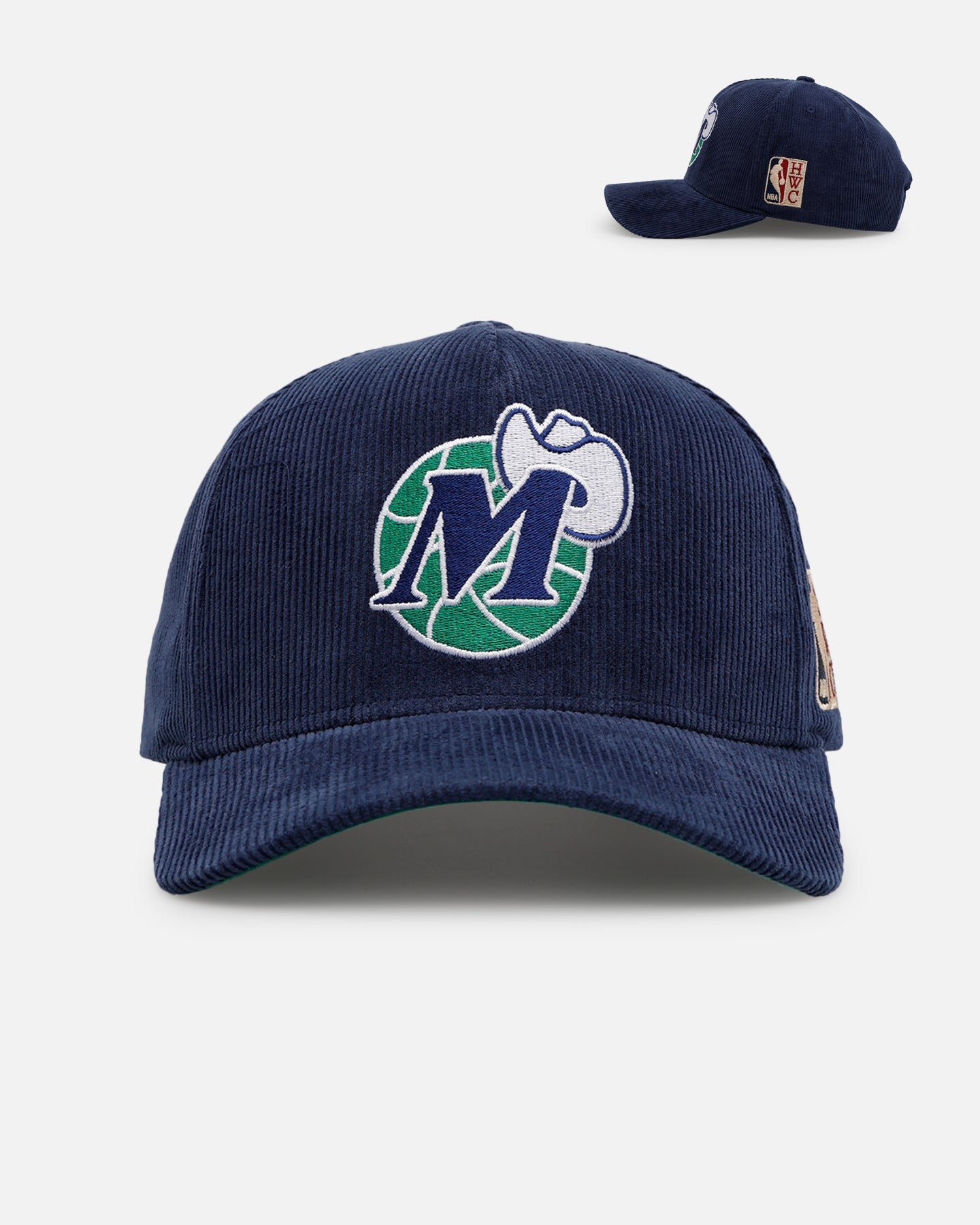 Mitchell & Ness Dallas Mavericks 'Vintage Cord' Pro Pinch Corduroy Snapback Navy