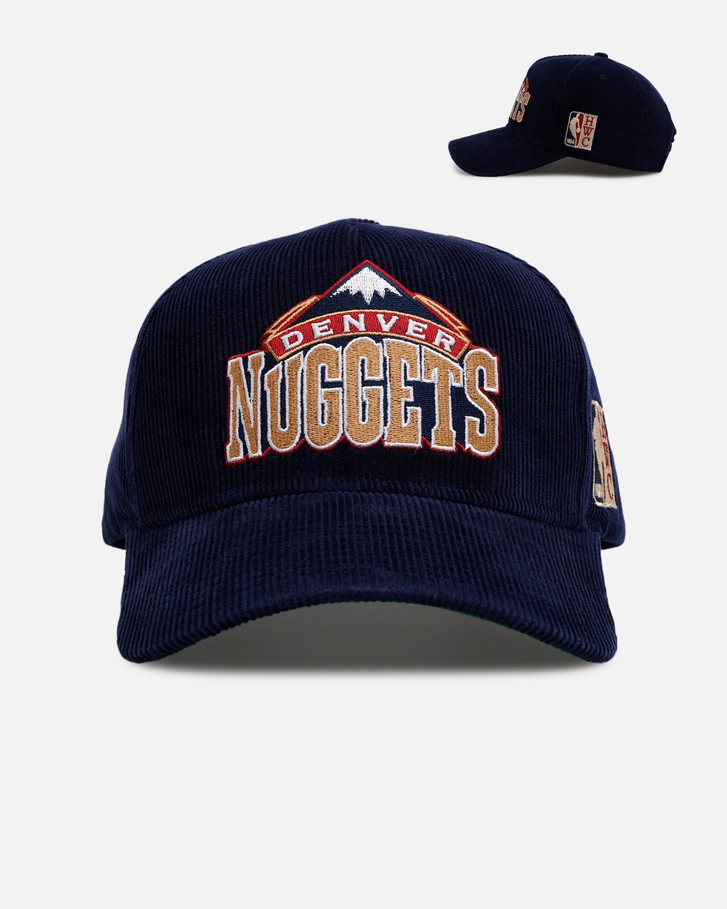 Mitchell & Ness Denver Nuggets 'Vintage Cord' Pro Pinch Corduroy Snapback Navy