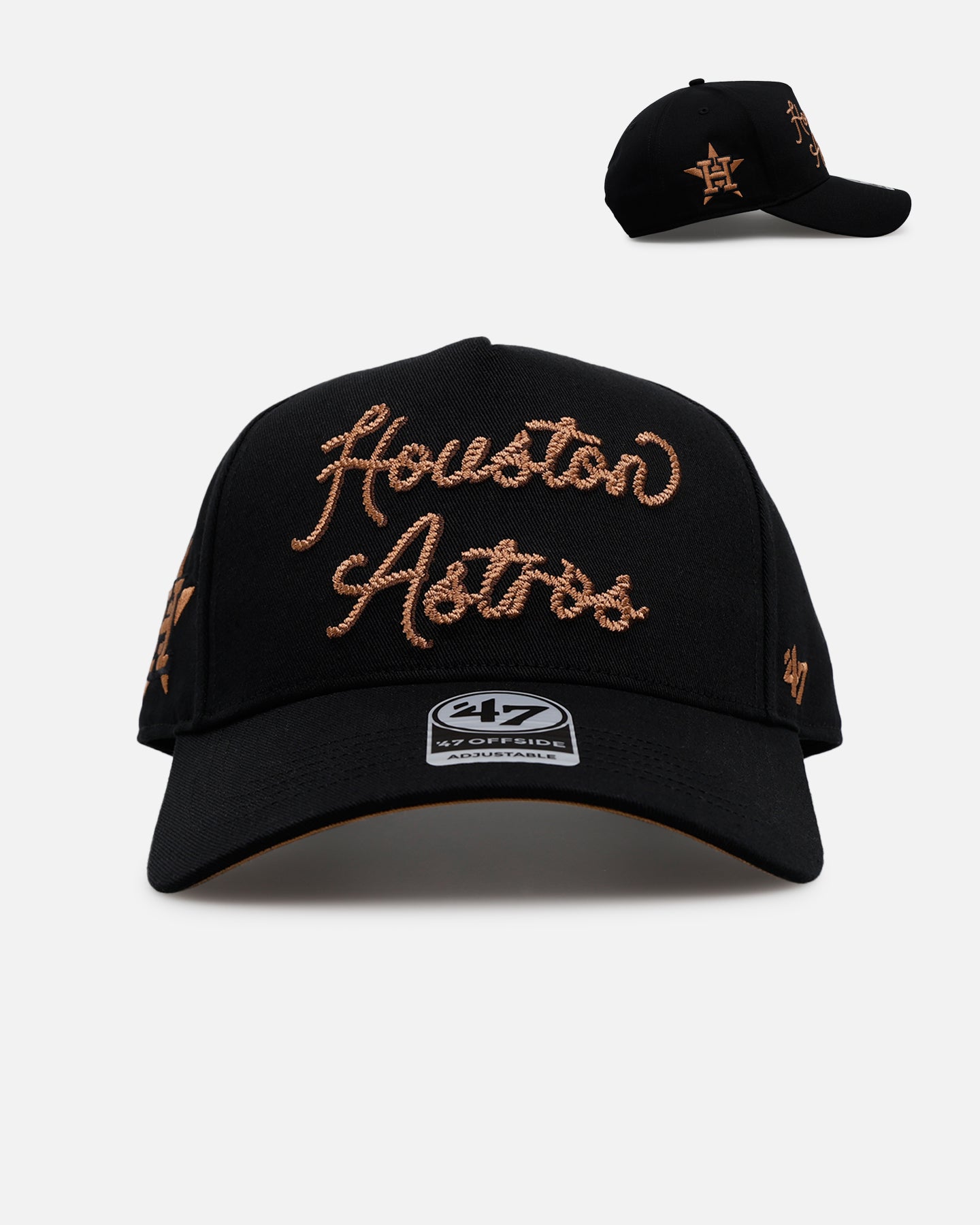 47 Brand Houston Astros 'Round Em Up' '47 Offside Snapback Black