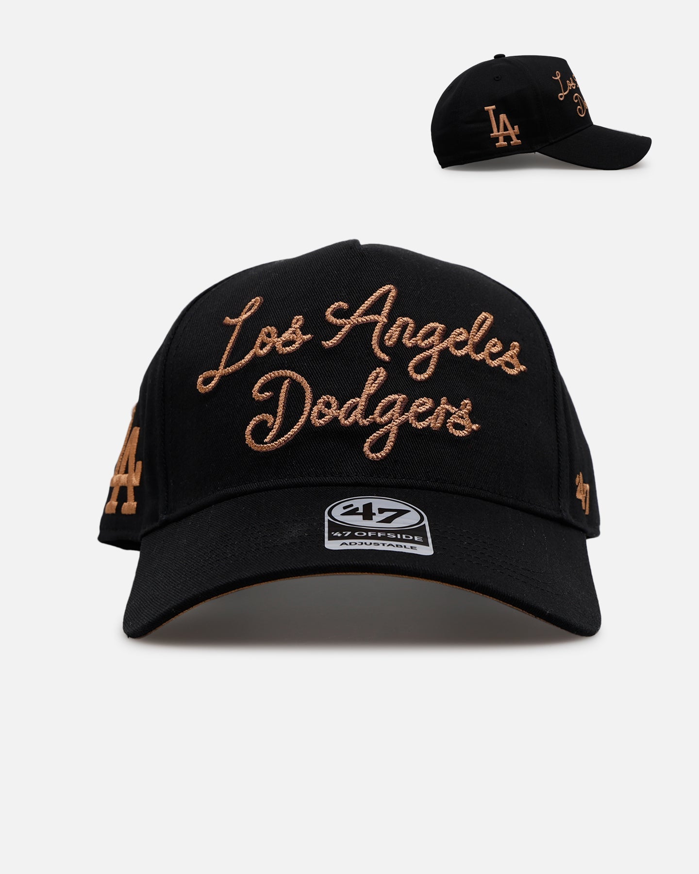 47 Brand Los Angeles Dodgers 'Round Em Up' '47 Offside Snapback Black