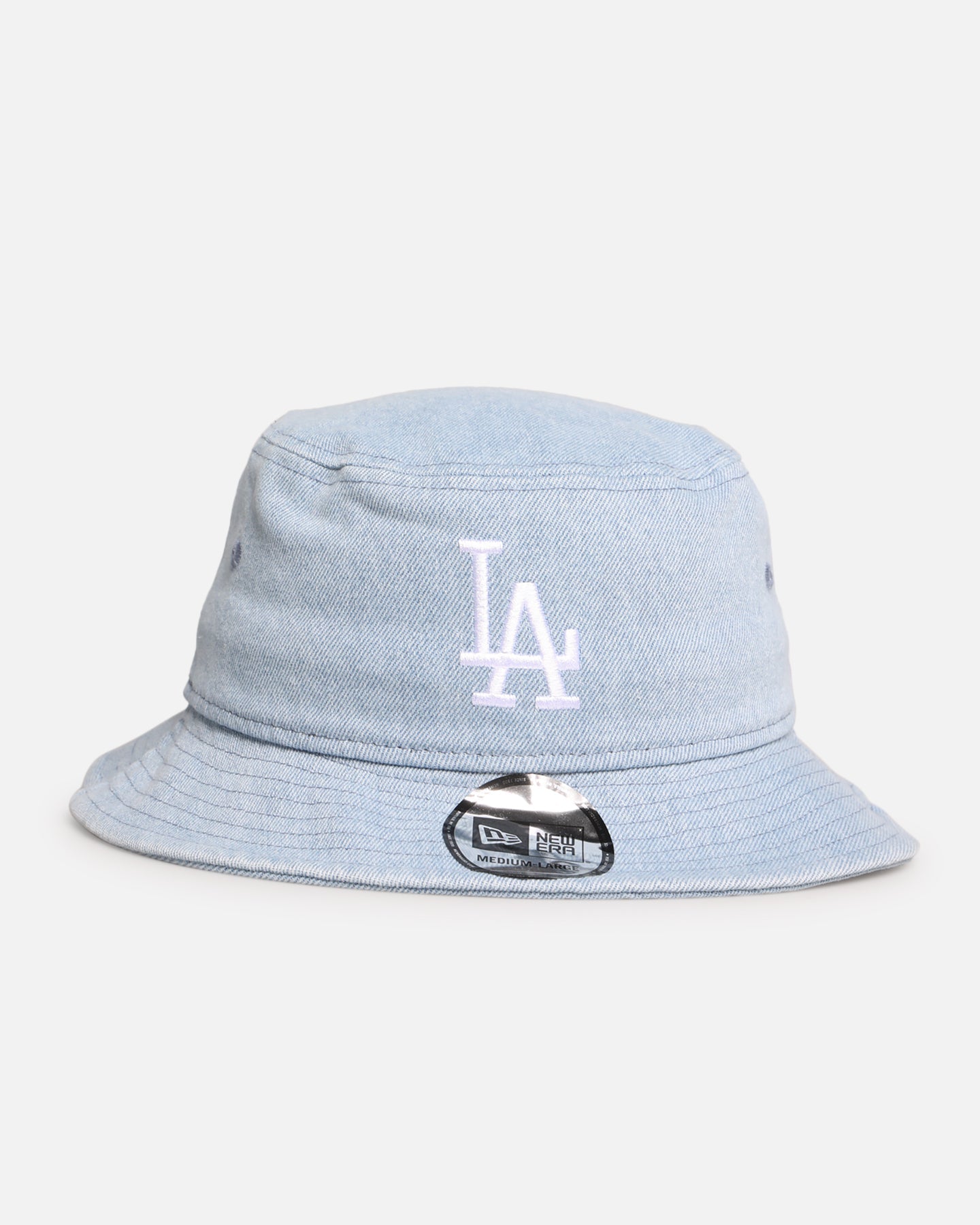 New Era Los Angeles Dodgers 'Washed Denim' Bucket Hat Blue Washed Denim