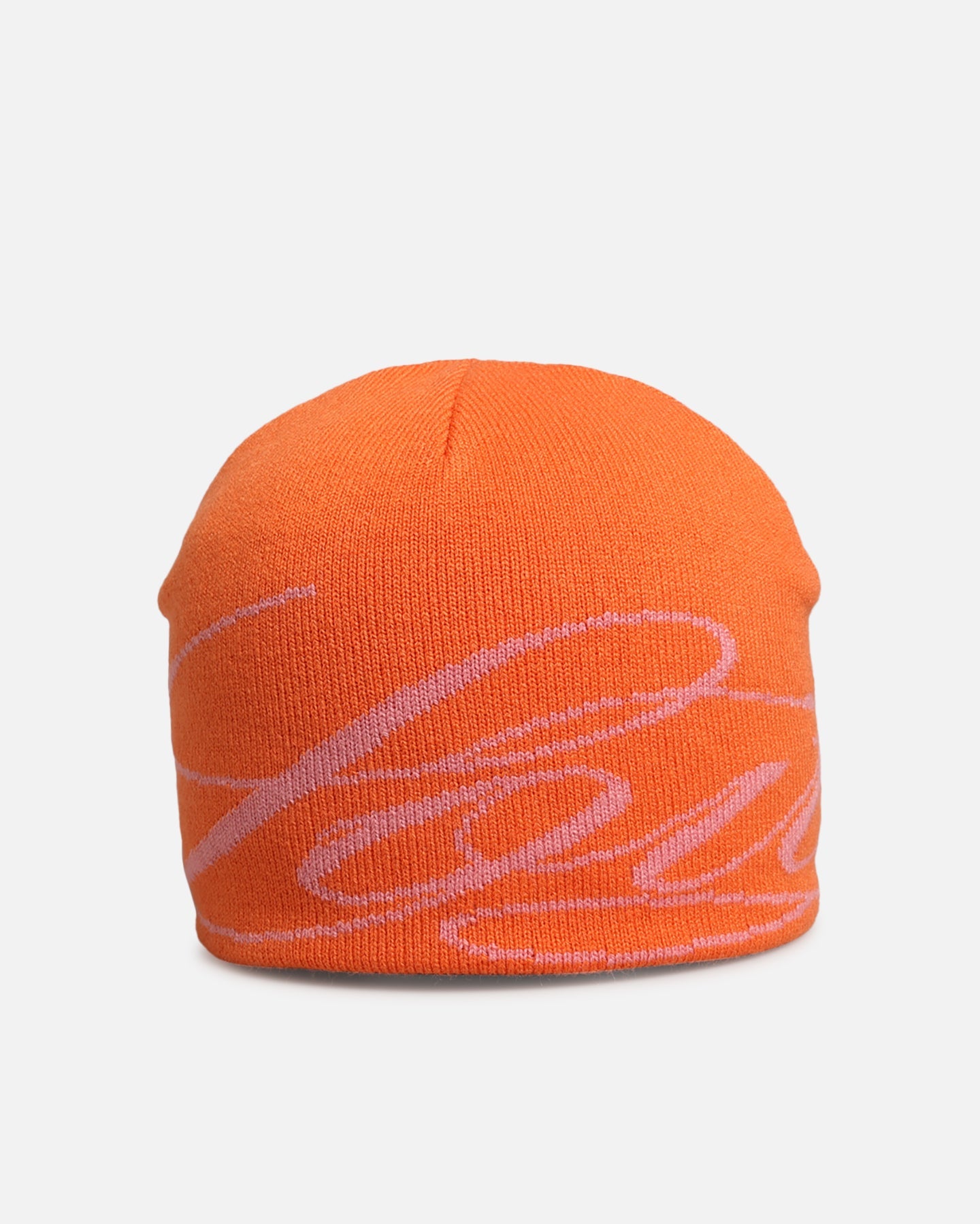 Loiter Skull Knit Beanie Orange