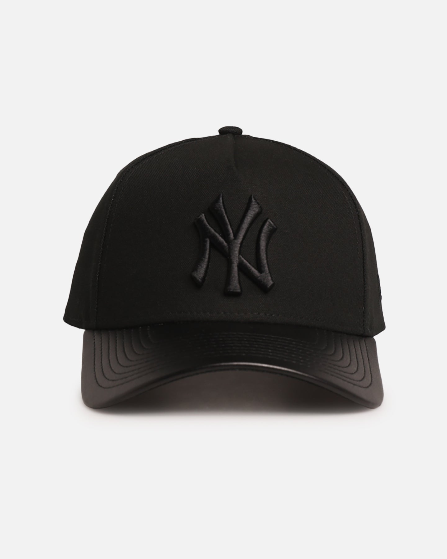 New Era New York Yankees 'Canvas Leather' 9FORTY A-Frame Snapback Black