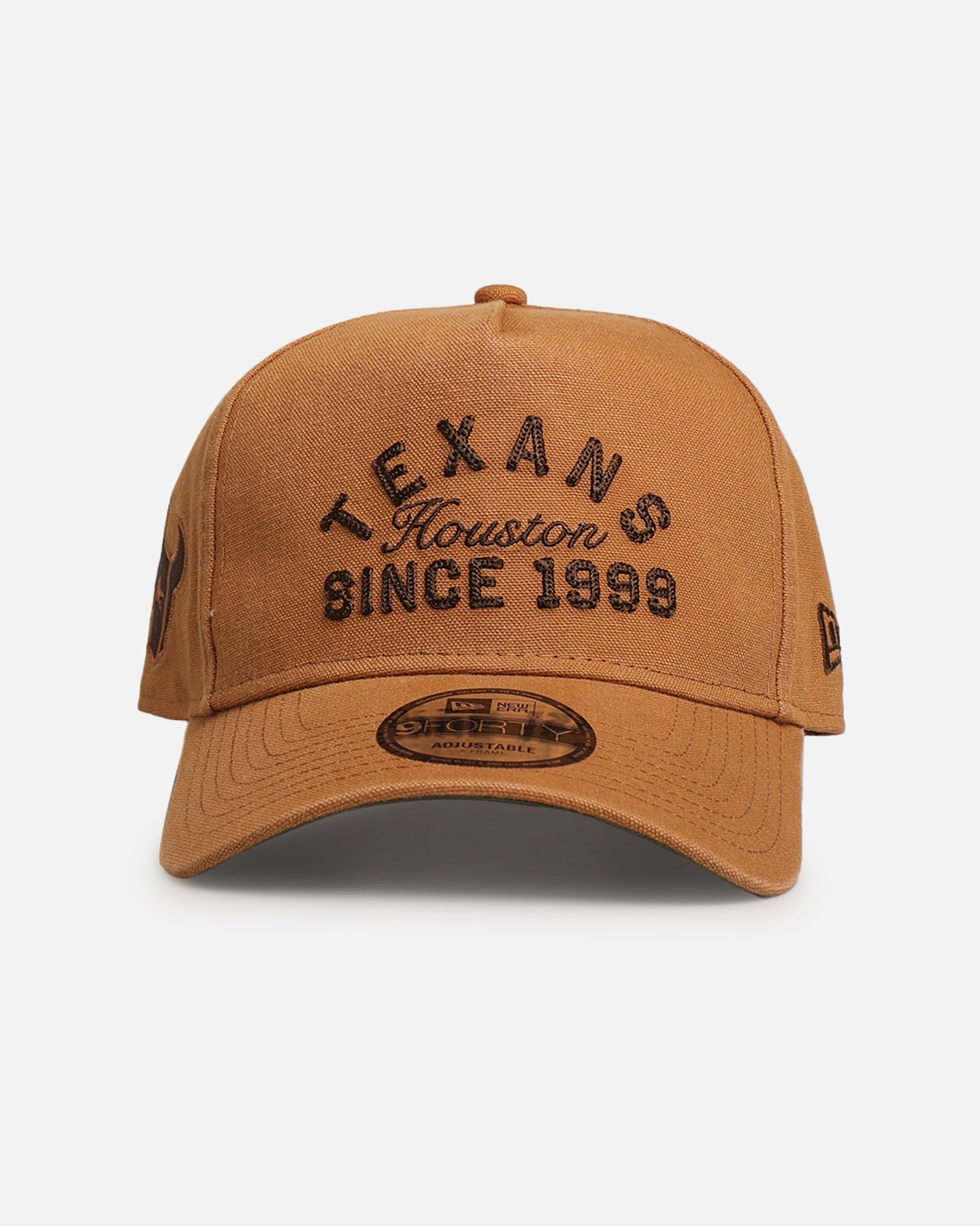 New Era Houston Texans 'Washed Canvas' 9FORTY A-Frame Snapback Walnut