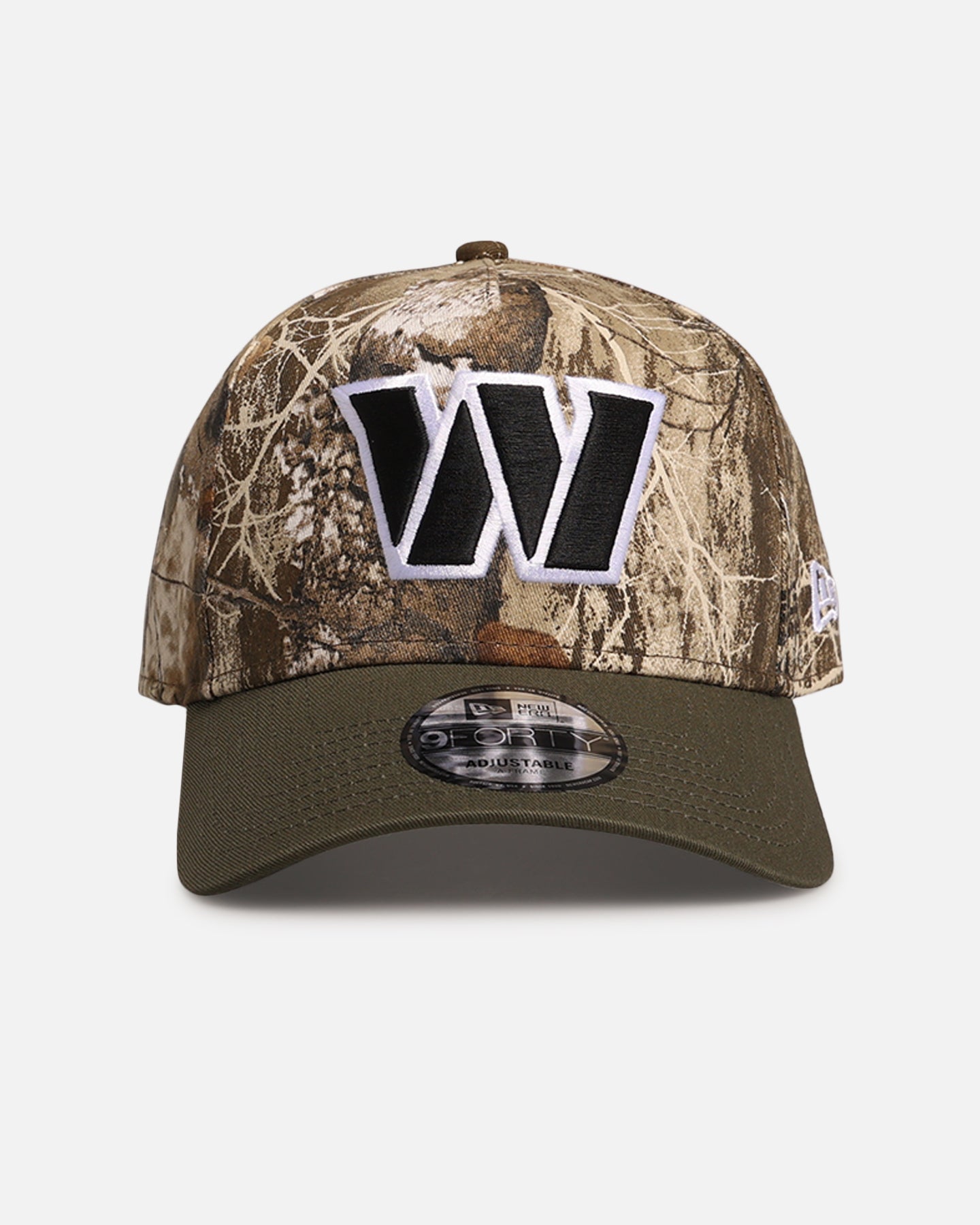 New Era Washington Commanders 'NFL Season Kick Off' 9FORTY A-Frame Snapback Realtree/Olive