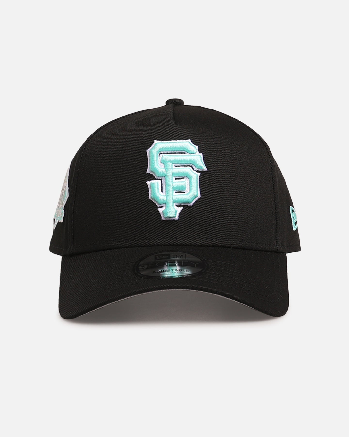 New Era San Francisco Giants 'Black Aqua' 9FORTY A-Frame Snapback Black/Aqua