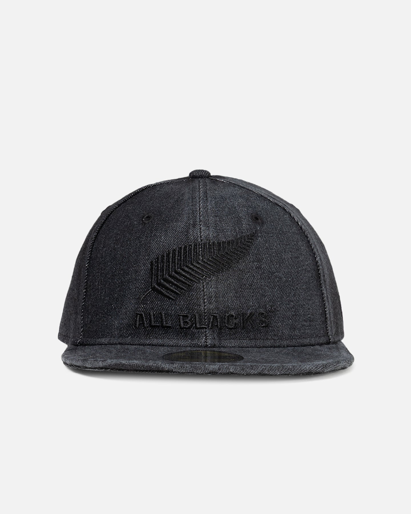New Era New Zealand All Blacks 'Washed Denim' 59FIFTY Fitted Black