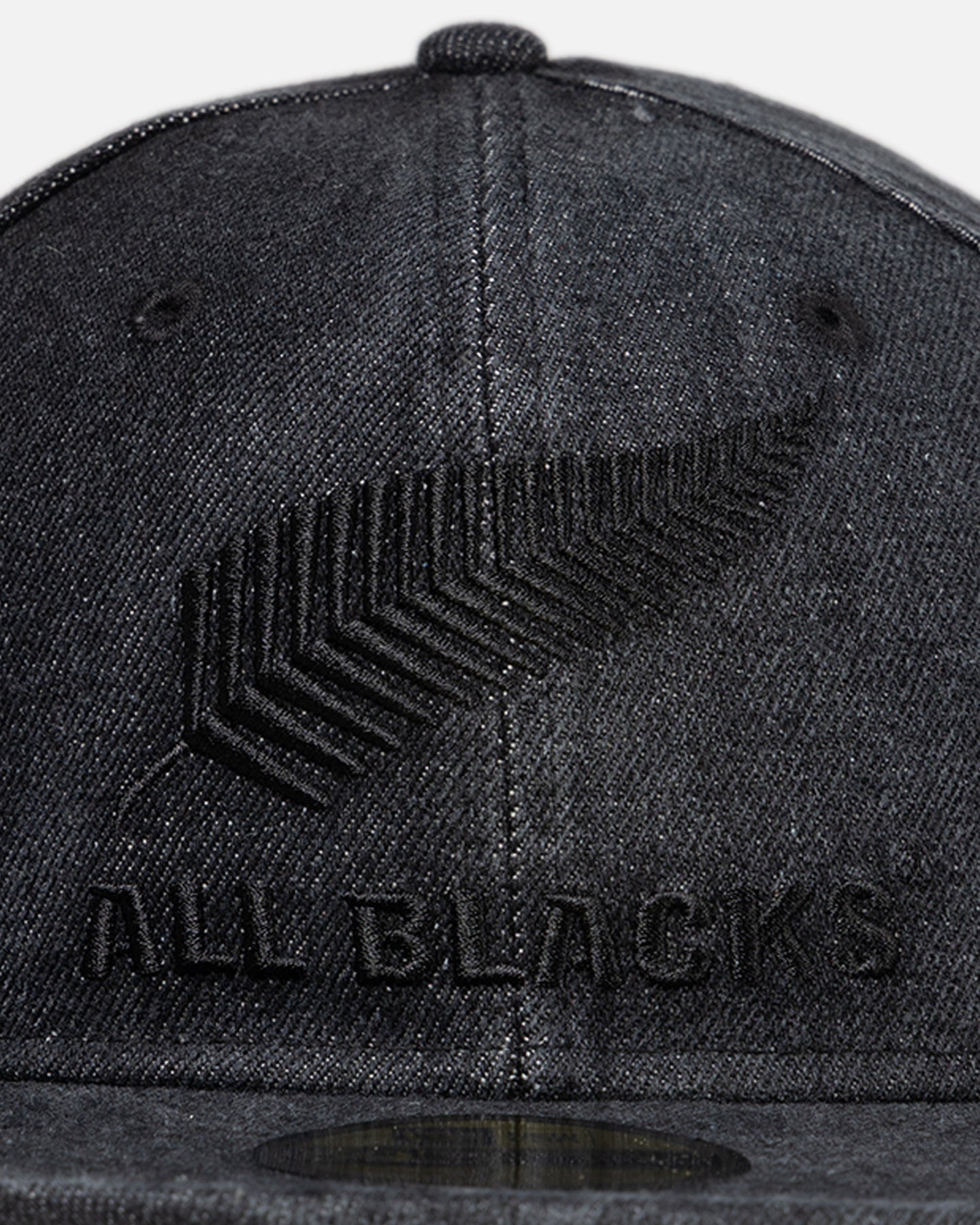 New Era New Zealand All Blacks 'Washed Denim' 59FIFTY Fitted Black