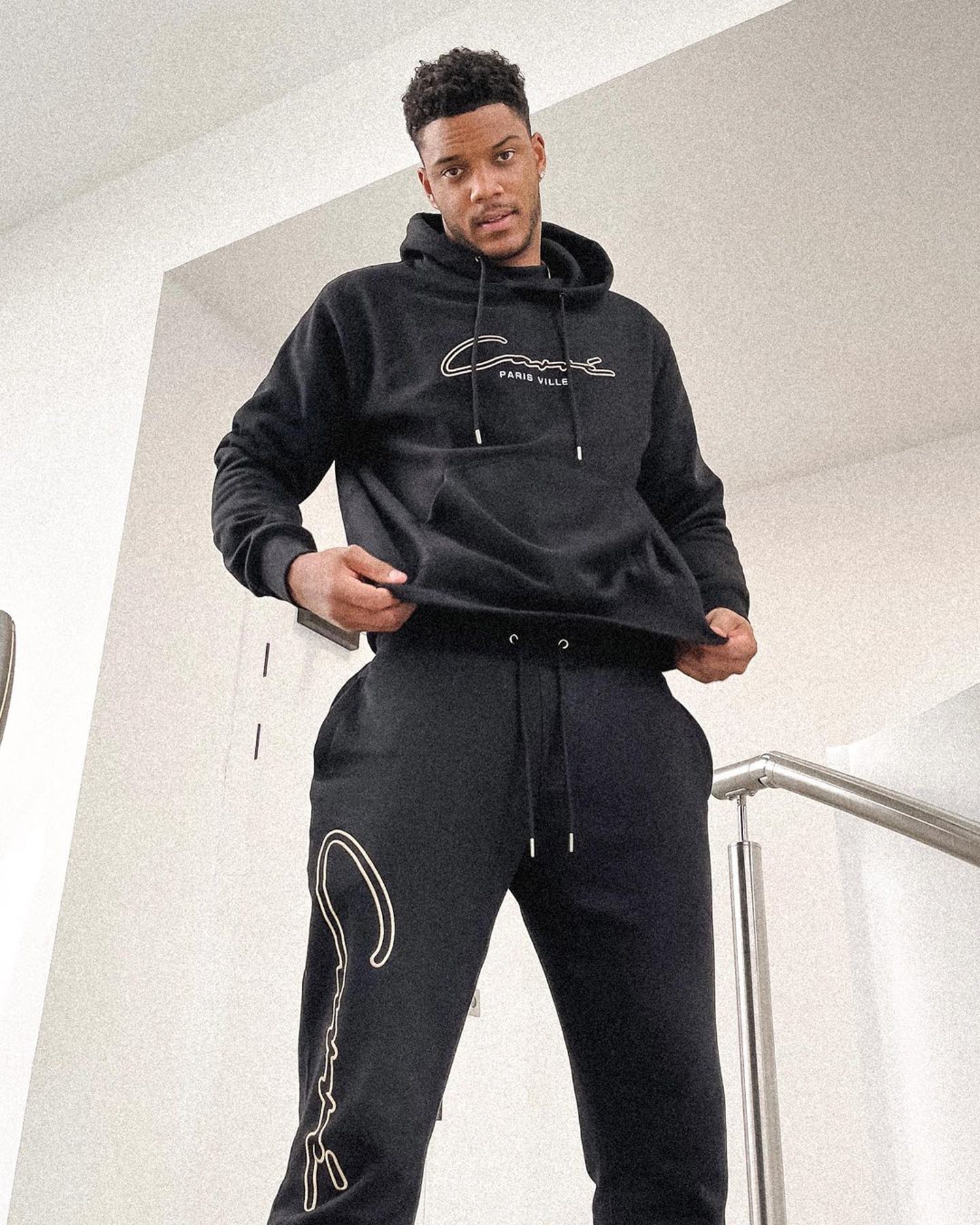 Carré Men's Paris City Classique Hoodie Black/Gold