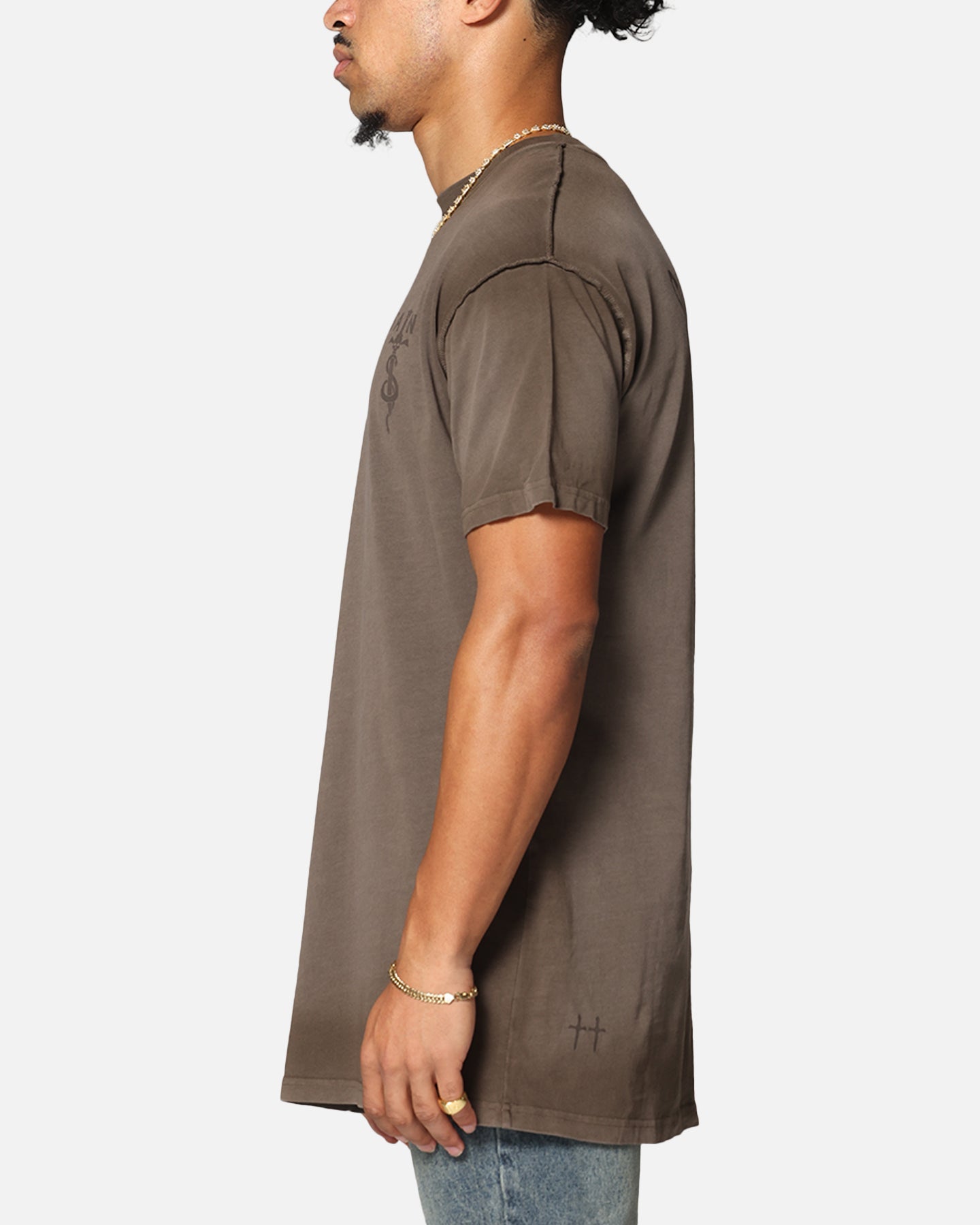 Saint Morta Daggers Lafayette T-Shirt Contrast Brown