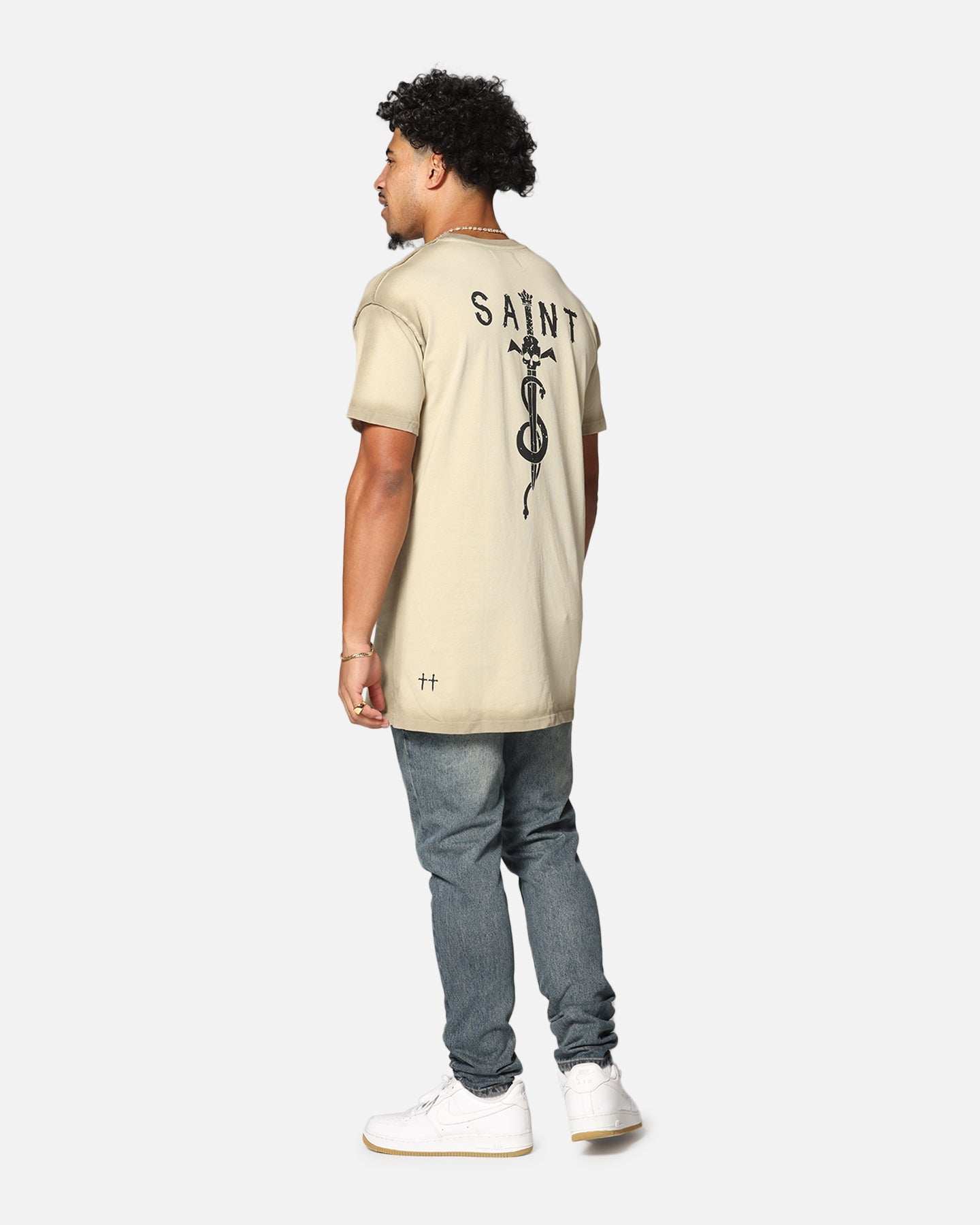 Saint Morta Daggers Lafayette T-Shirt Contrast Stone