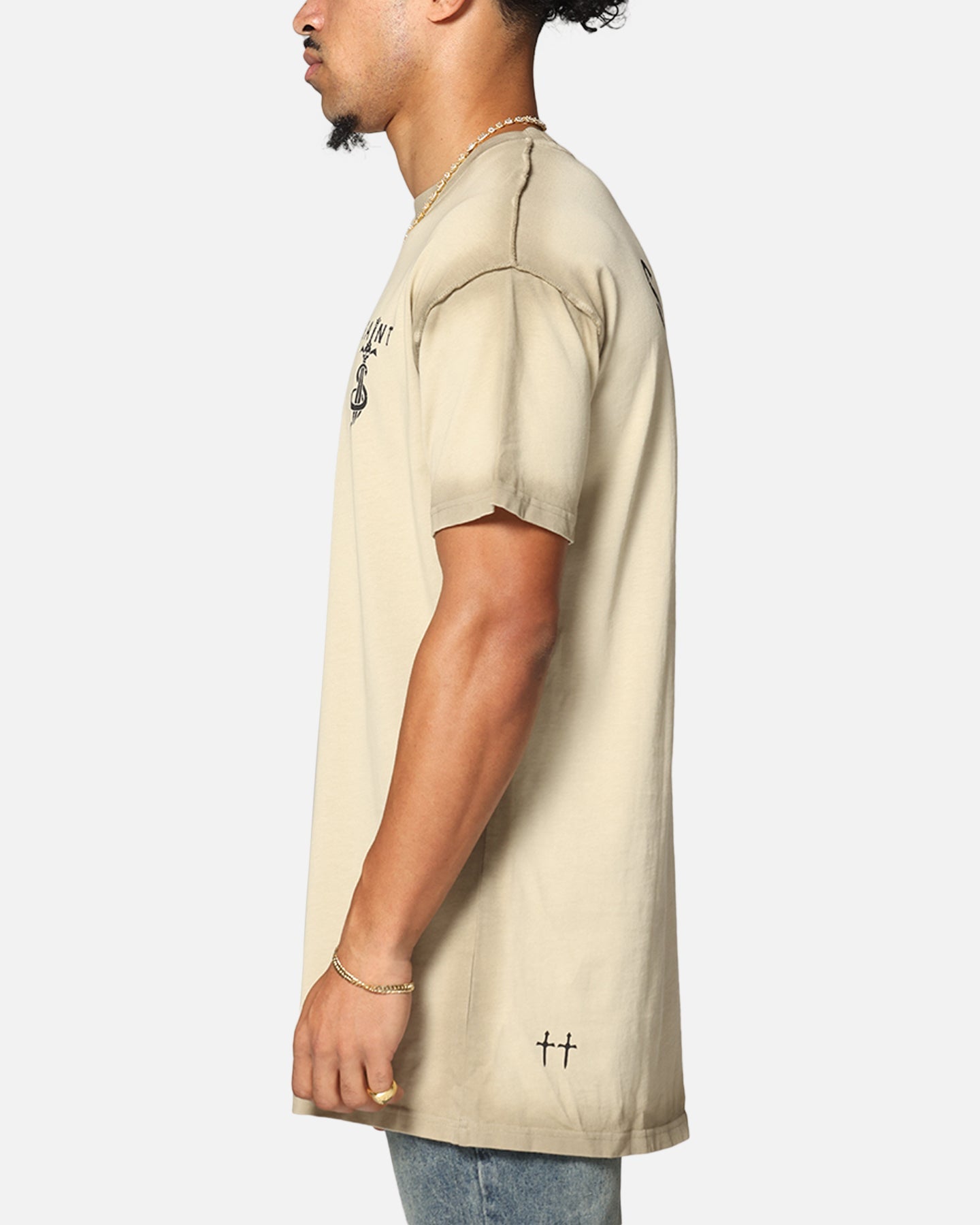 Saint Morta Daggers Lafayette T-Shirt Contrast Stone