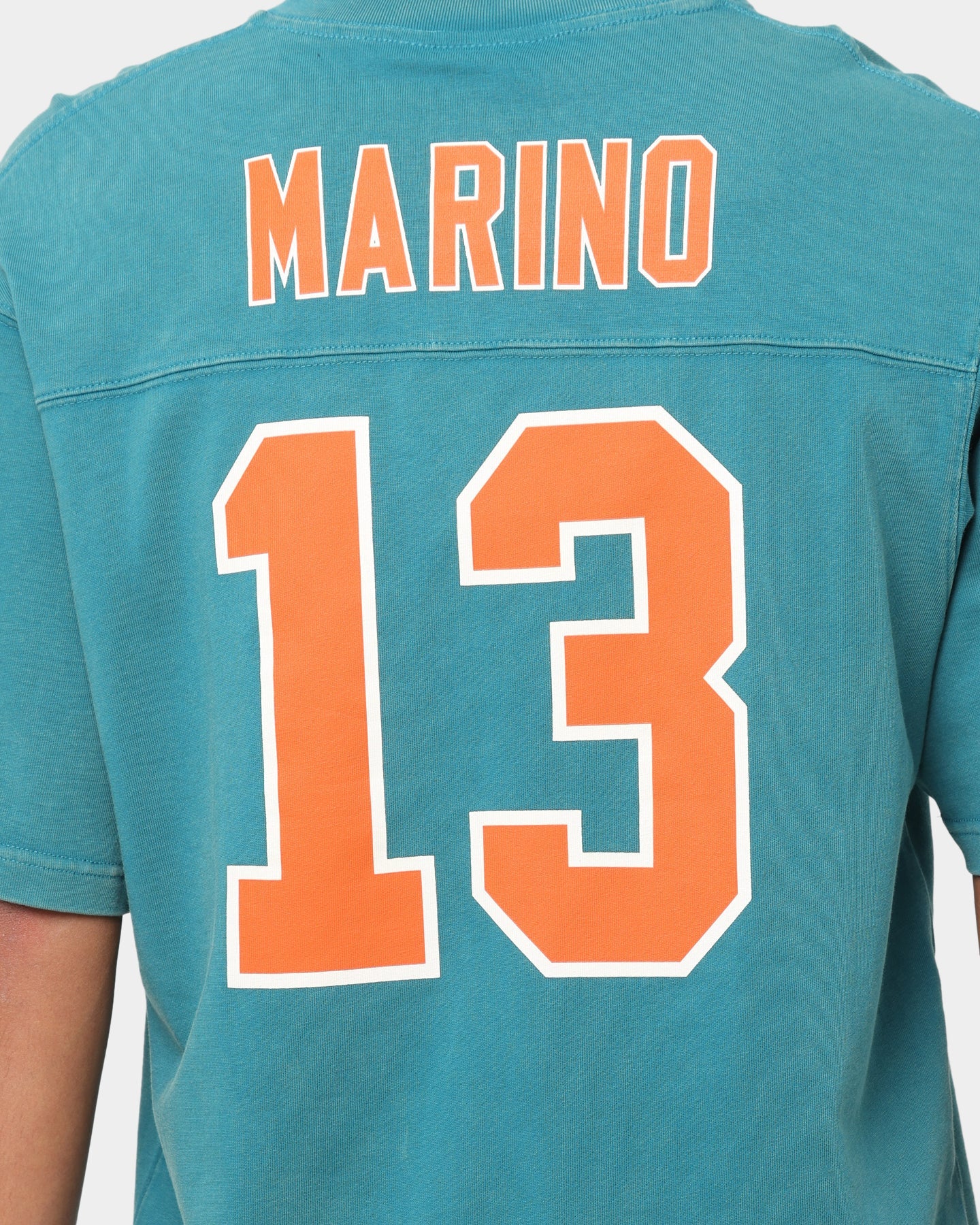 Mitchell Miami Dolphins Off Field Helmet Vintage T-Shirt Faded Teal