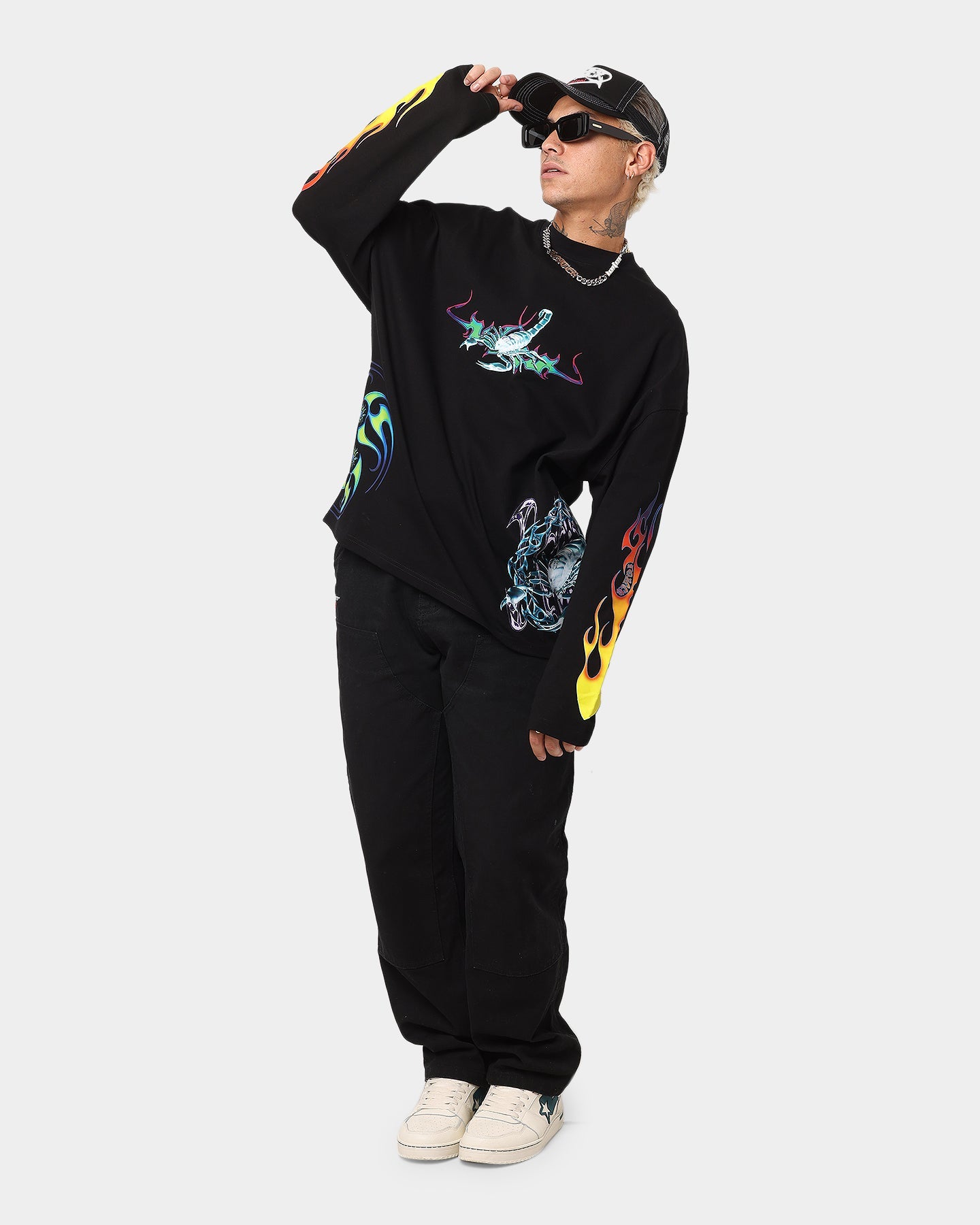 Loiter Cyber Scorpion Long Sleeve T-Shirt Black