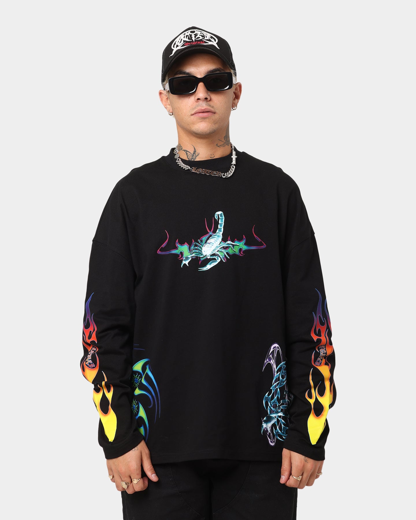 Loiter Cyber Scorpion Long Sleeve T-Shirt Black