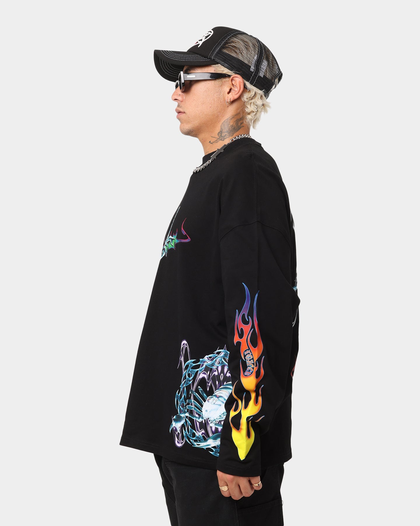 Loiter Cyber Scorpion Long Sleeve T-Shirt Black