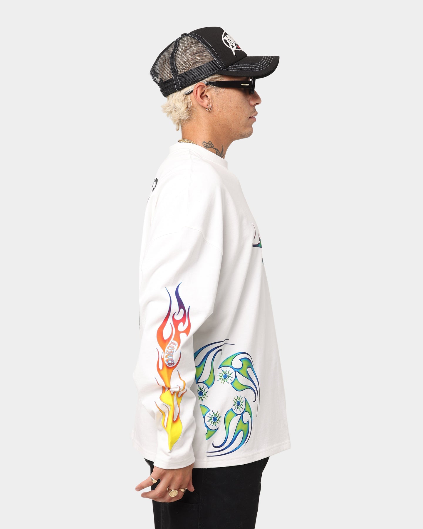 Loiter Cyber Scorpion Long Sleeve T-Shirt Off White