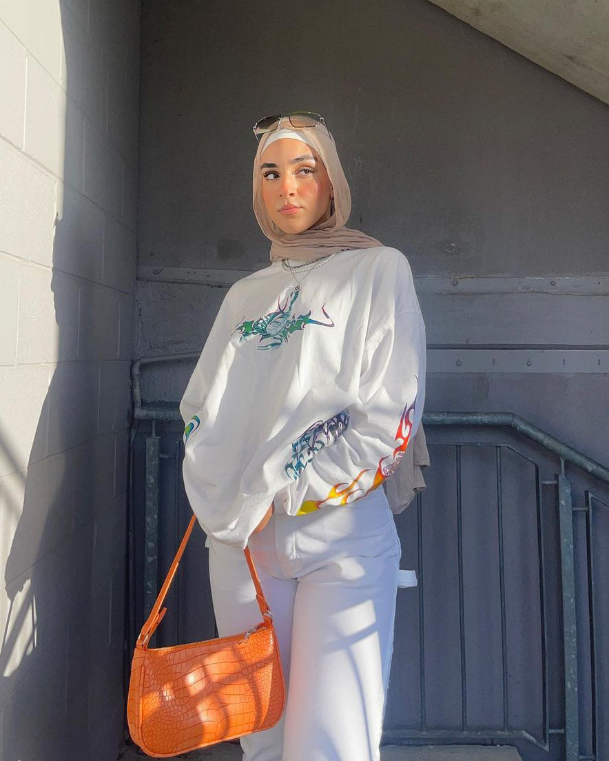 Loiter Cyber Scorpion Long Sleeve T-Shirt Off White