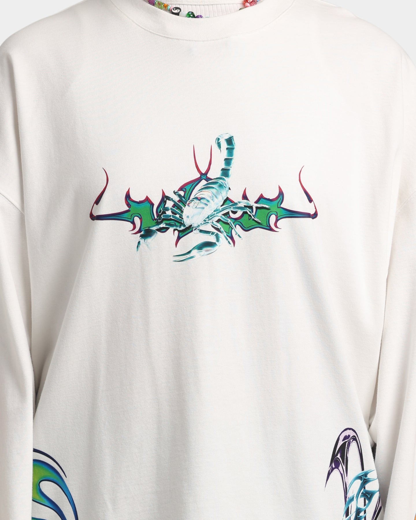 Loiter Cyber Scorpion Long Sleeve T-Shirt Off White