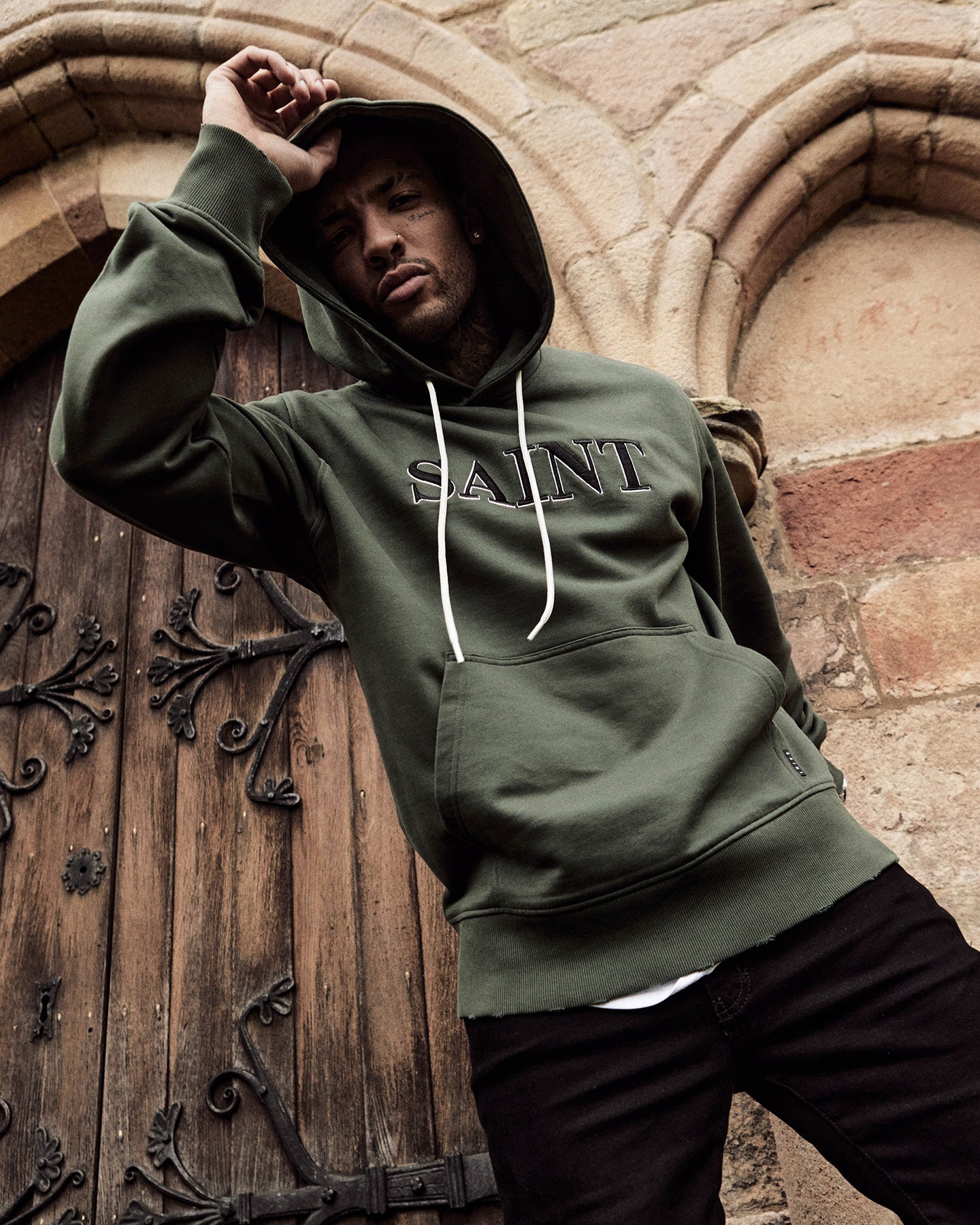 Saint Morta Society Hoodie Dark Green