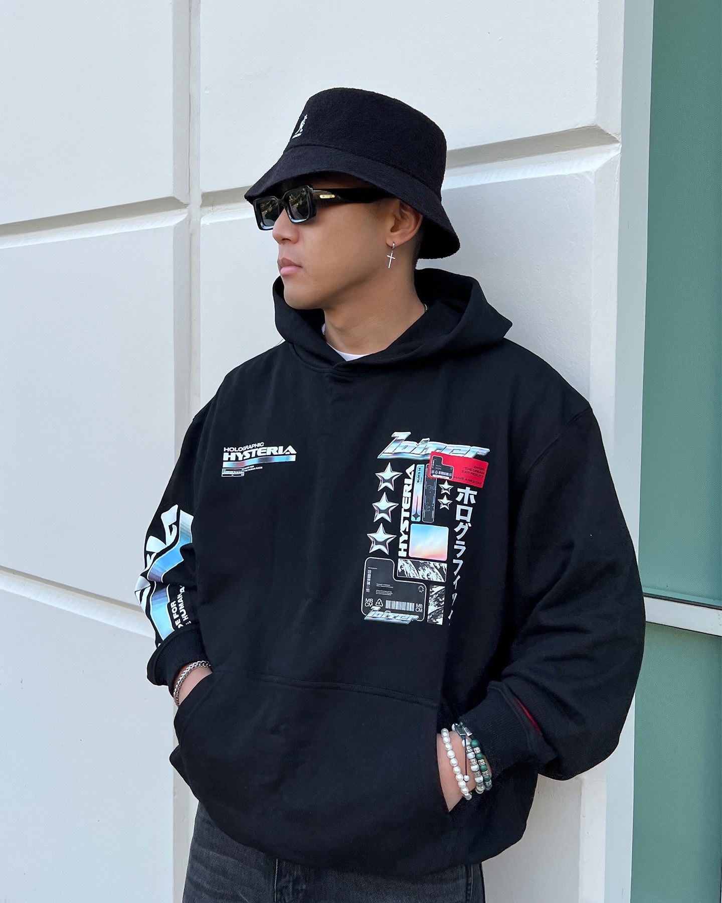 Loiter Constellation Hoodie Black