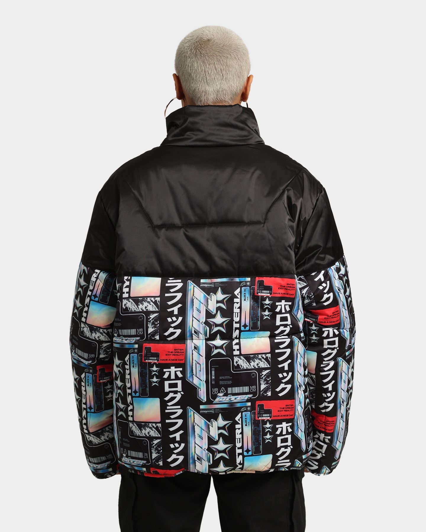 Loiter Constellation Puffer Jacket Black/Multi-Coloured
