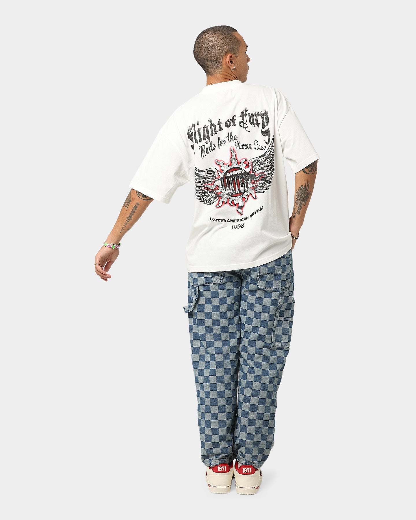 Loiter Fury Vintage T-Shirt Off White