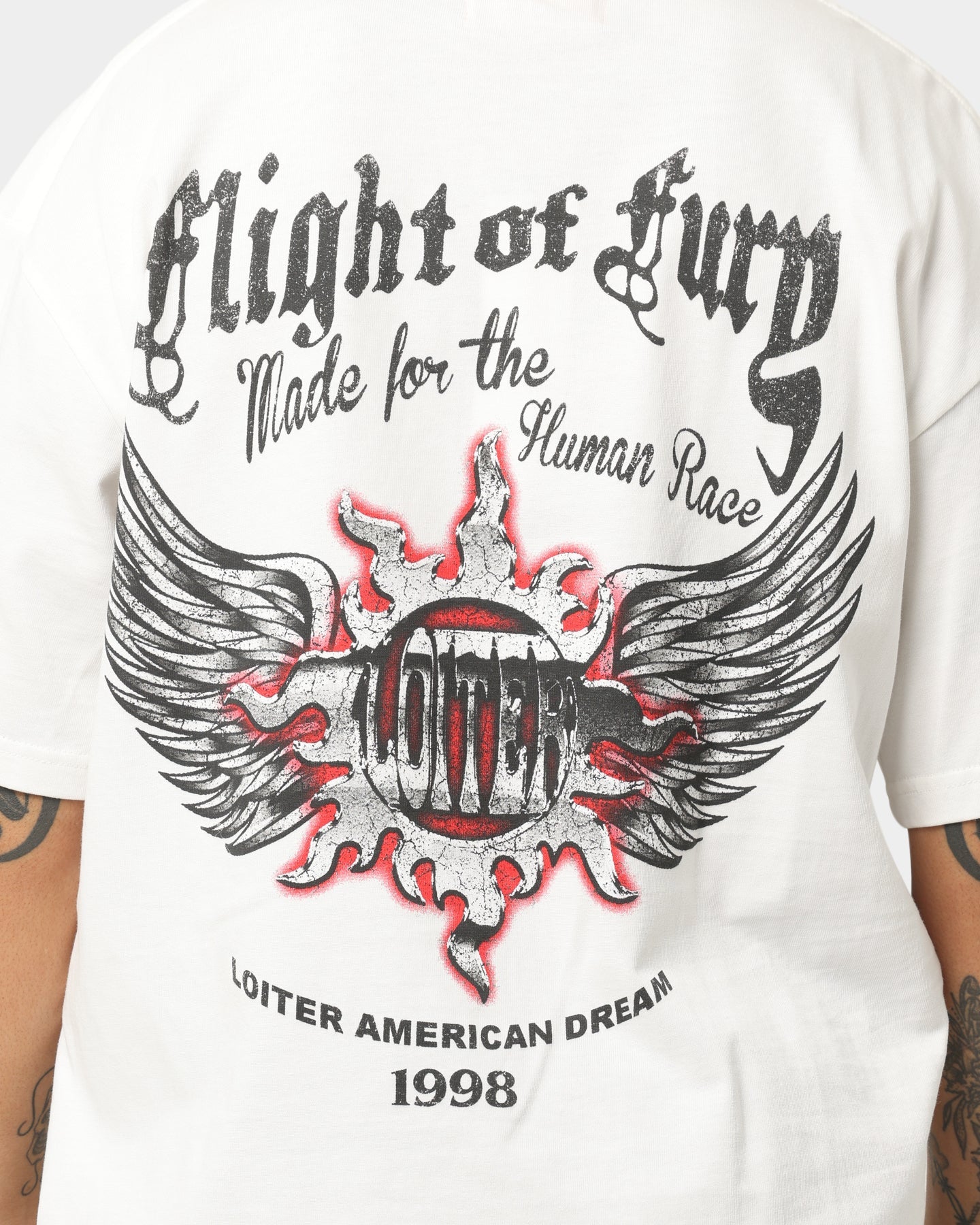 Loiter Fury Vintage T-Shirt Off White