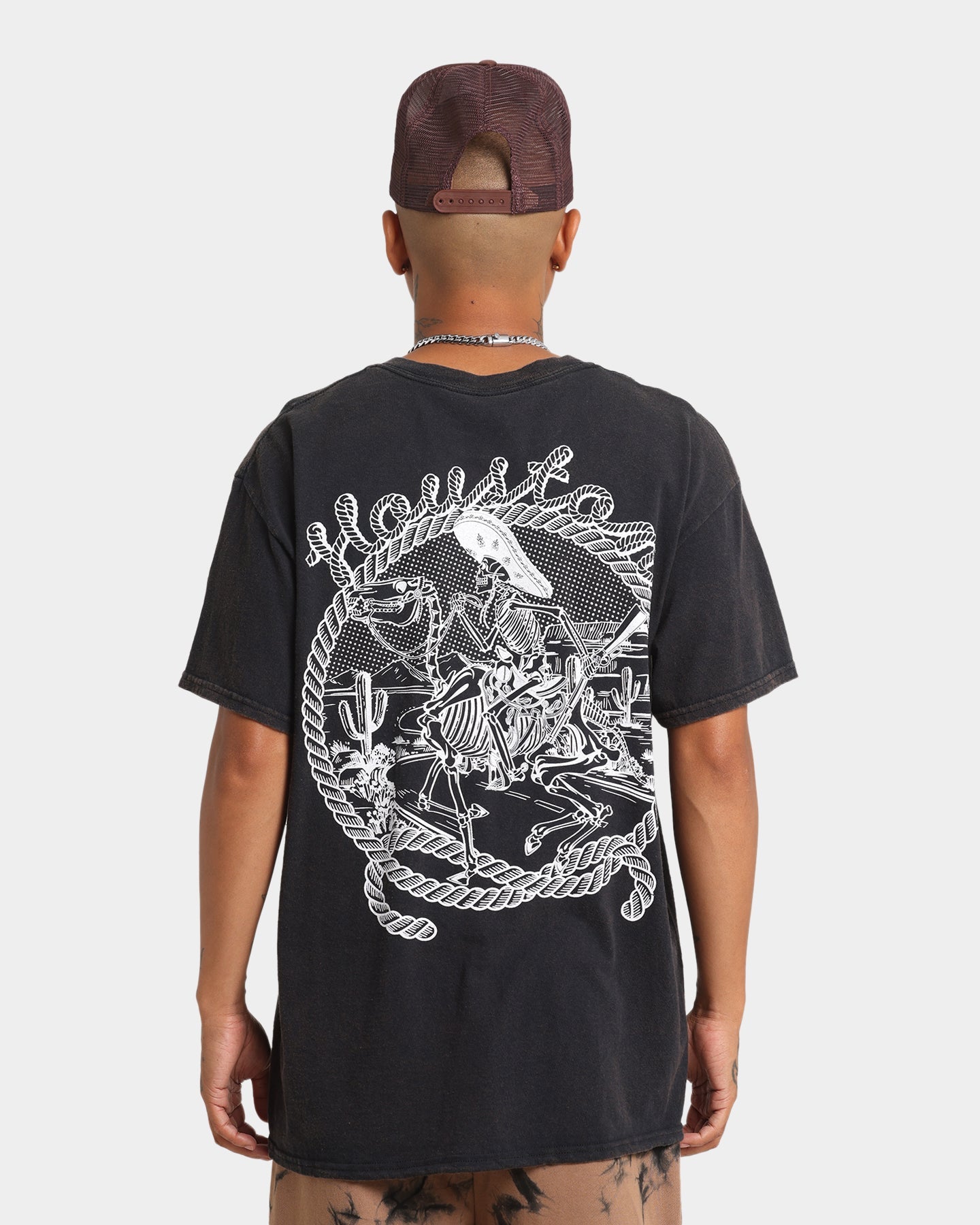 Goat Crew Houston Drawing Vintage T-Shirt Black Wash