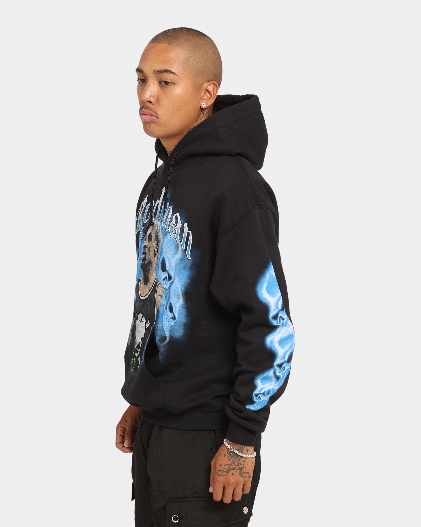 Rodman Brand Rodman Skulls Vintage Hoodie Black Wash