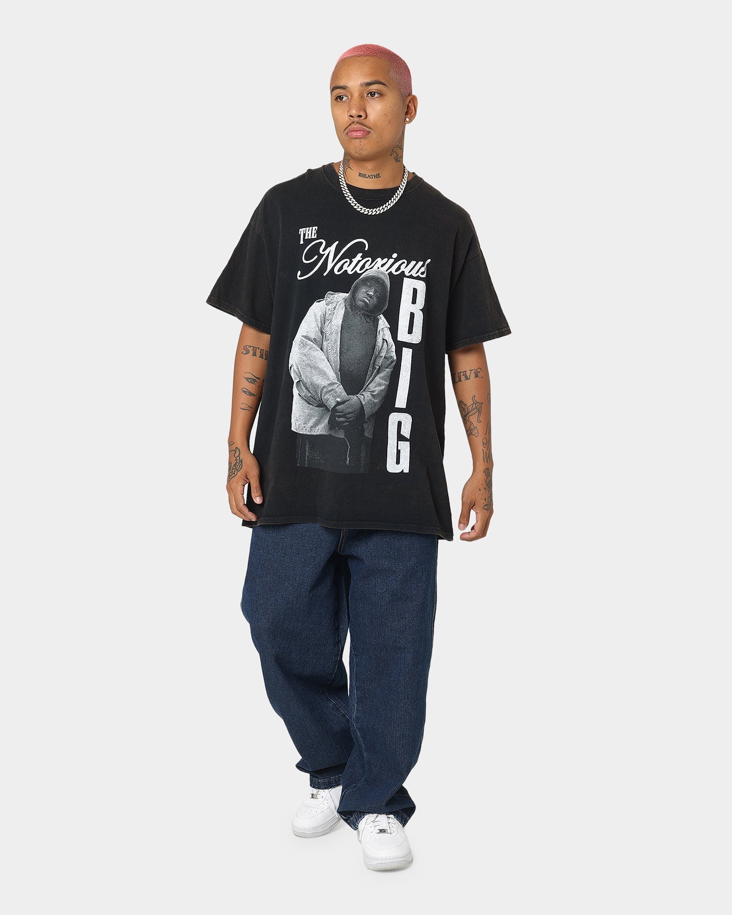 Notorious B.I.G Notorious Stance Vintage T-Shirt Black Wash