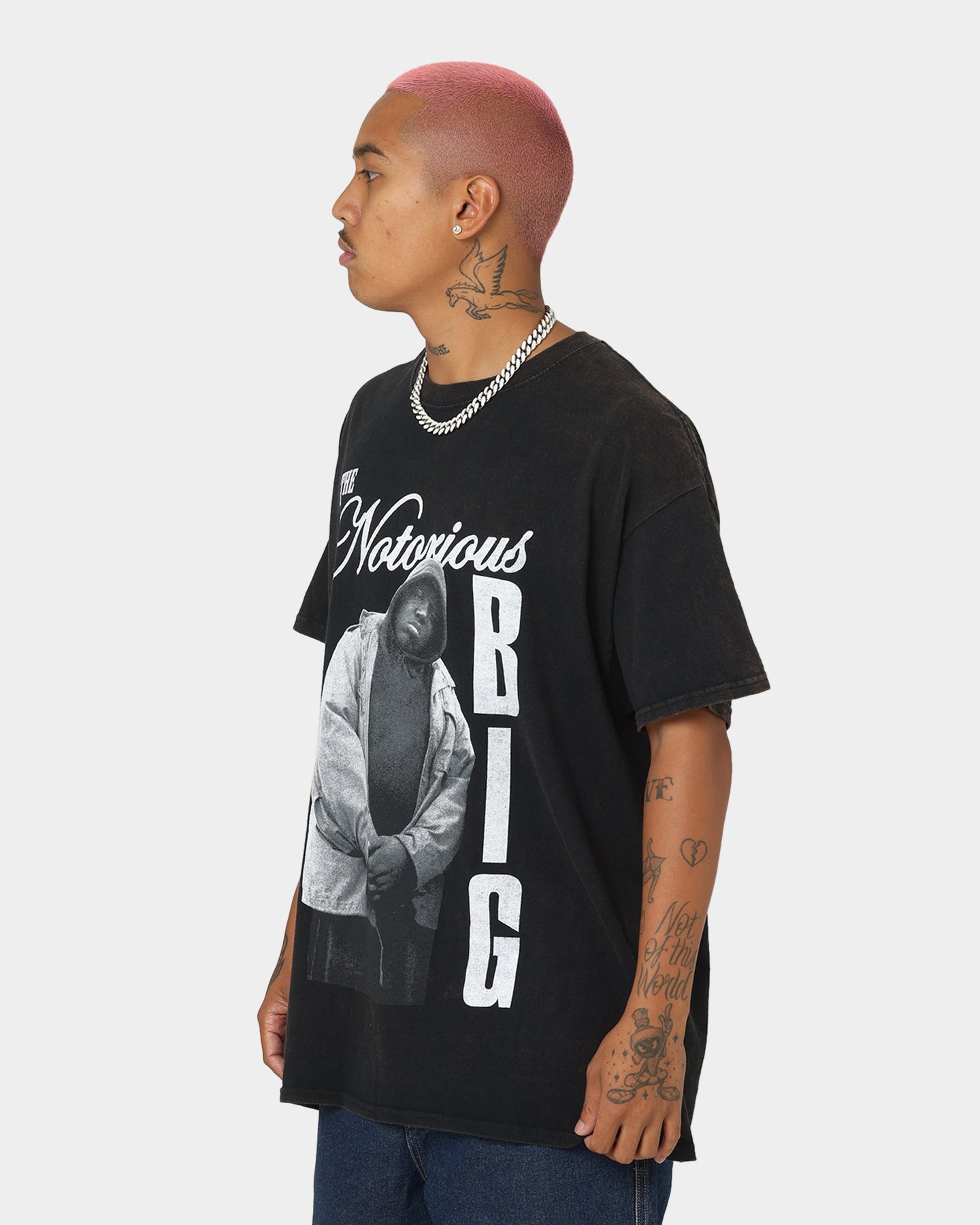 Notorious B.I.G Notorious Stance Vintage T-Shirt Black Wash