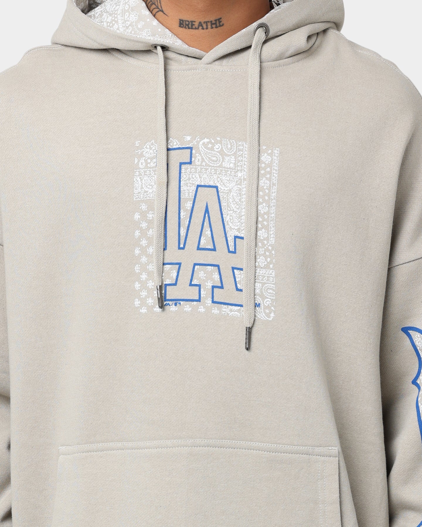 Majestic Athletic Los Angeles Dodgers Bandana Paisley Wordmark Hoodie Nickel
