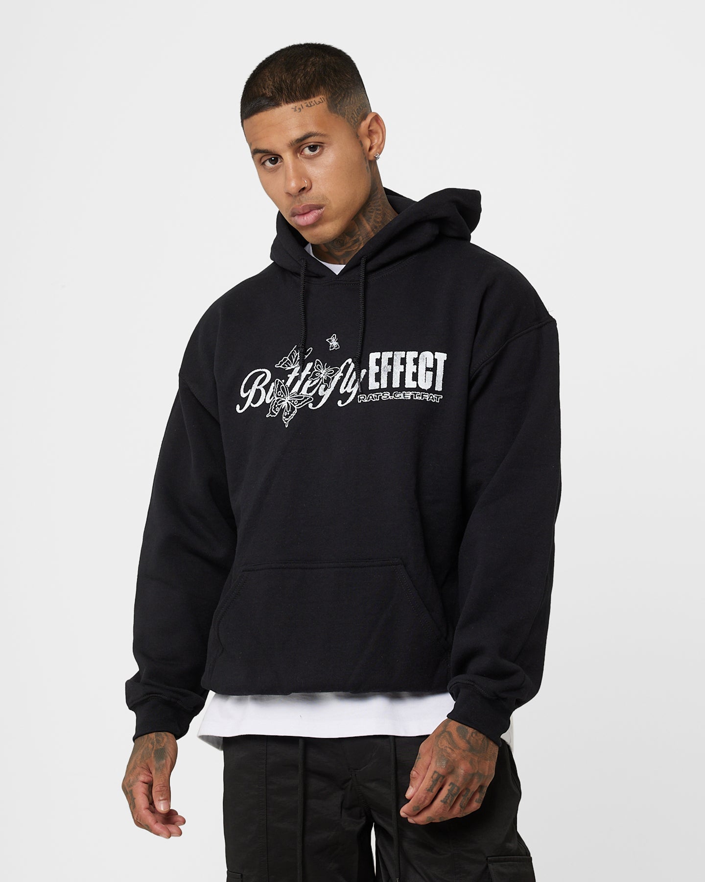 Rats Get Fat Butterfly Effect Hoodie Black