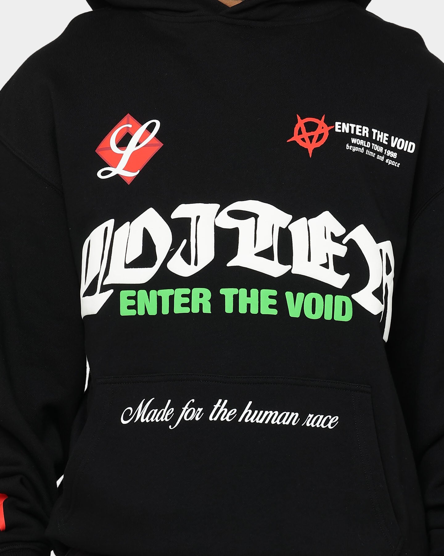 Loiter Void Multi Logo Hoodie Black/Multi