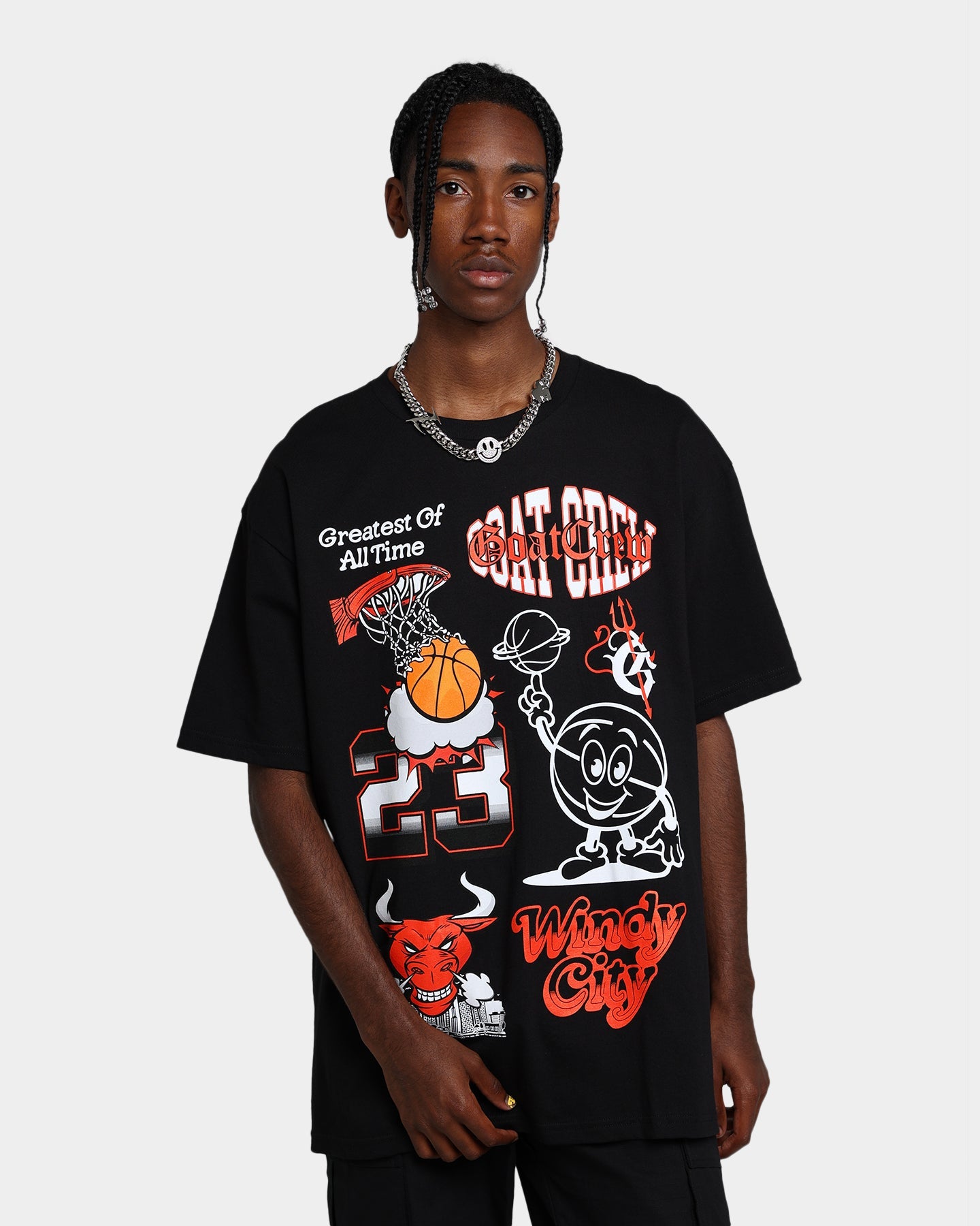 Goat Crew Windy City All Over T-Shirt Black