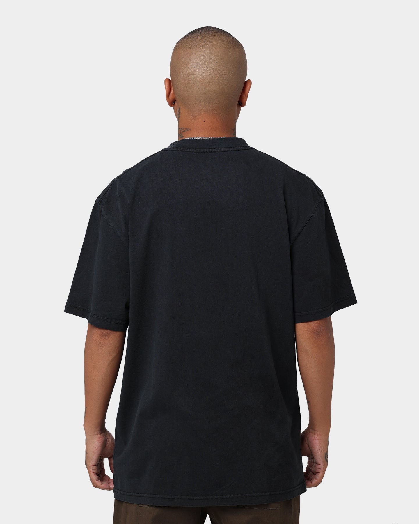 Mitchell & Ness Charlotte Hornets Oversized Logo Short Sleeve Vintage T-Shirt Vintage Black