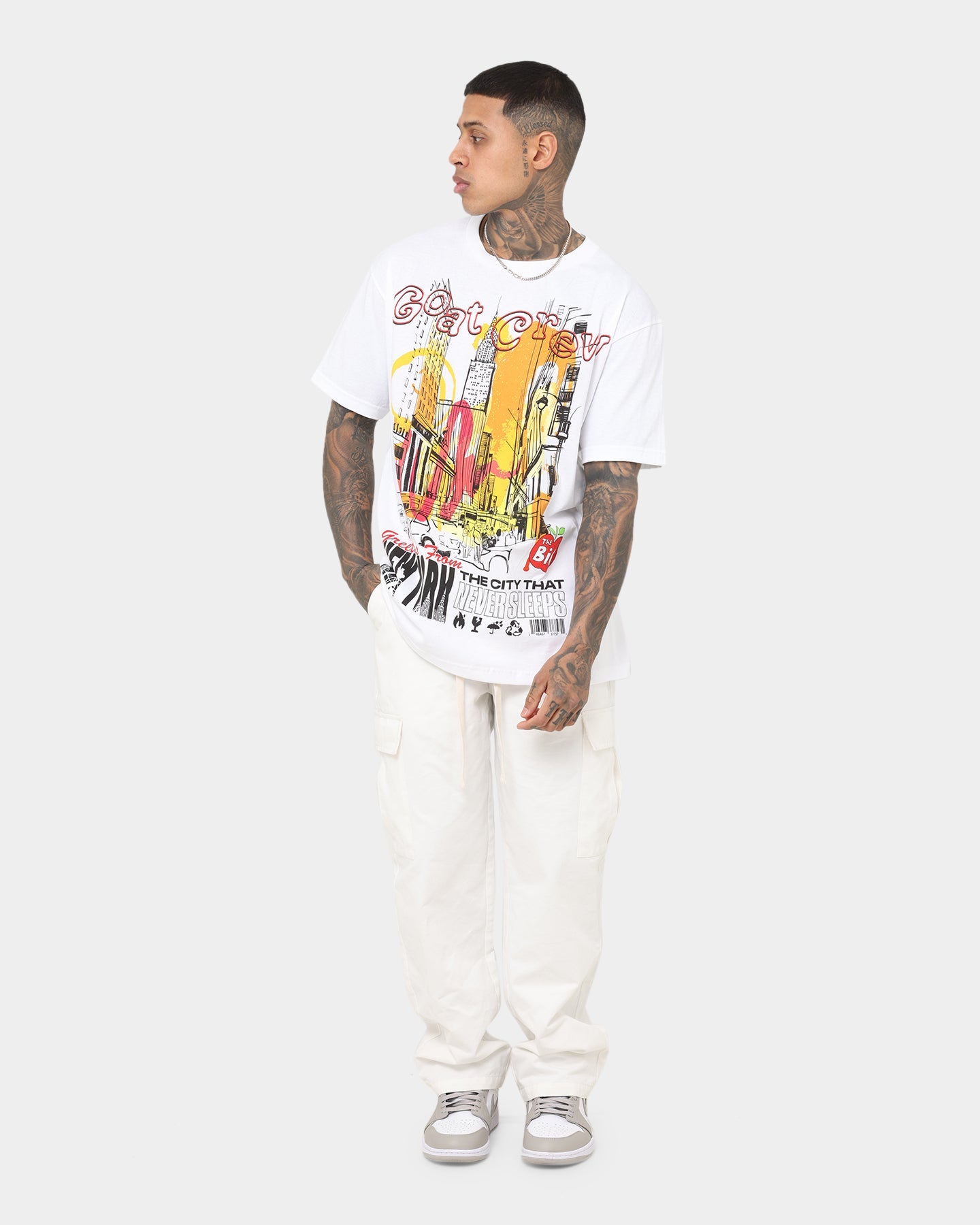 Goat Crew New York Greetings T-Shirt White