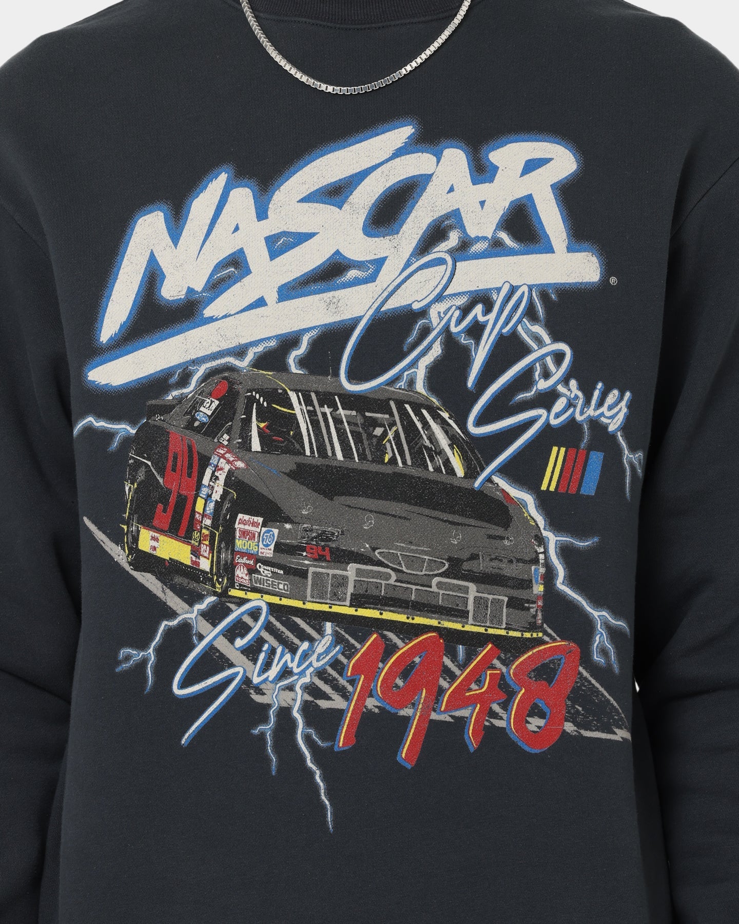 NASCAR Lightning Cup Series Crewneck Washed Black